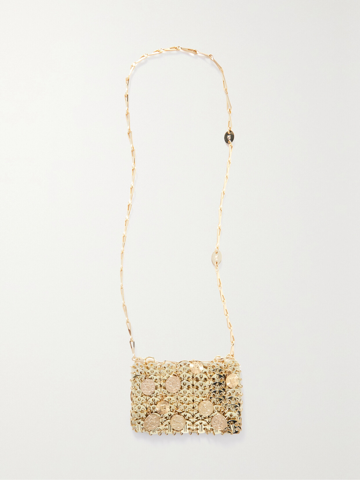 Rabanne - 1969 Icon Nano Embellished Chainmail Shoulder Bag - Gold