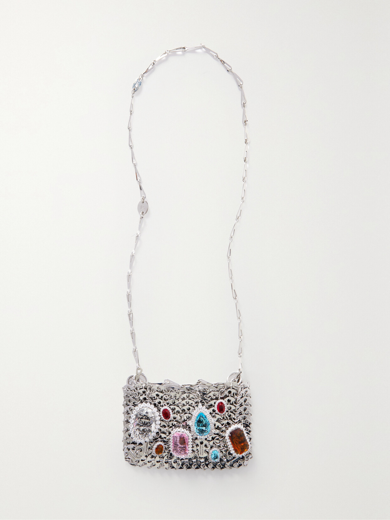 Rabanne - 1969 Icon Nano Embellished Chainmail Shoulder Bag - Silver