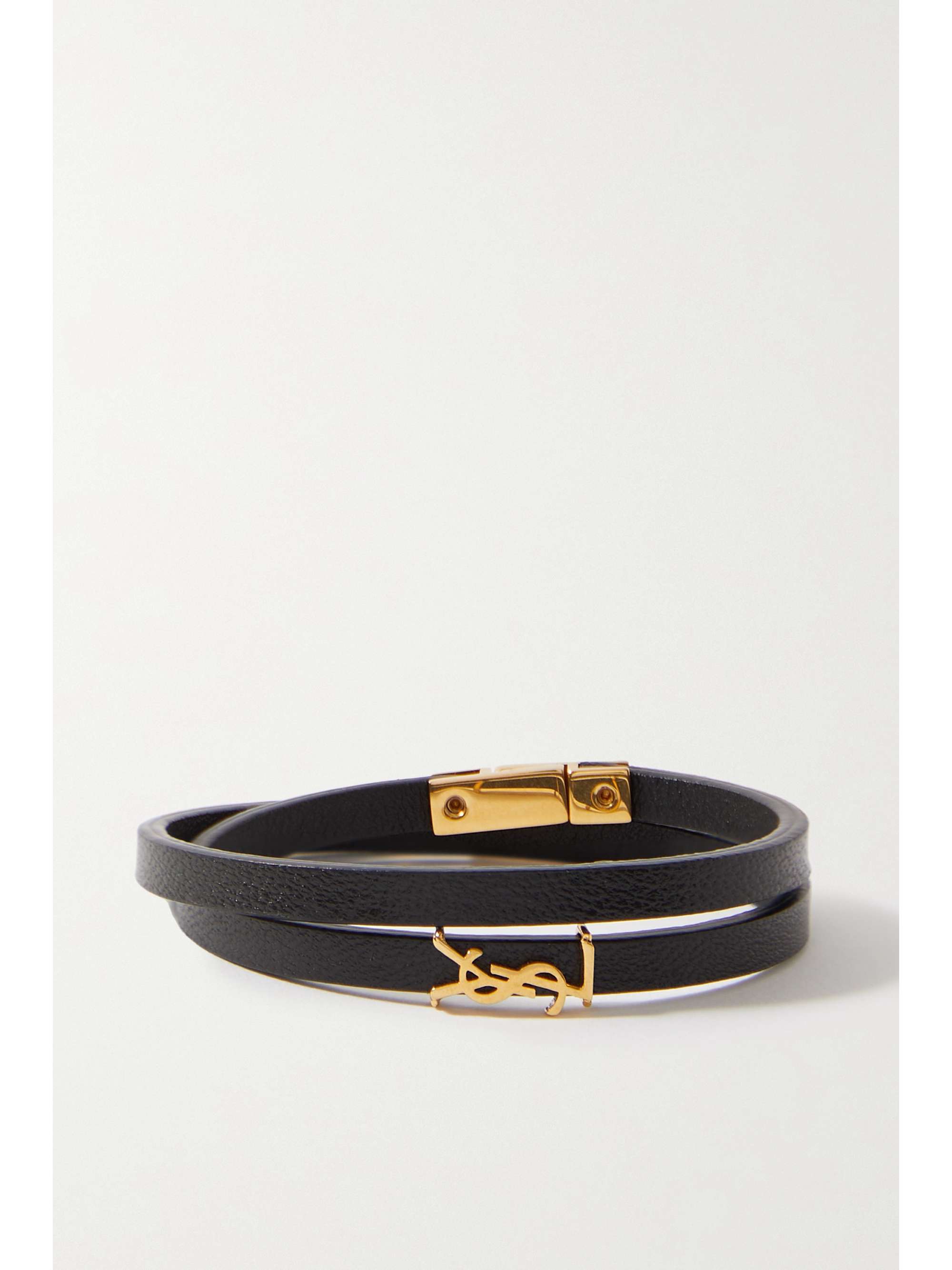 Saint Laurent Buckle Belt Double Wrap Bracelet