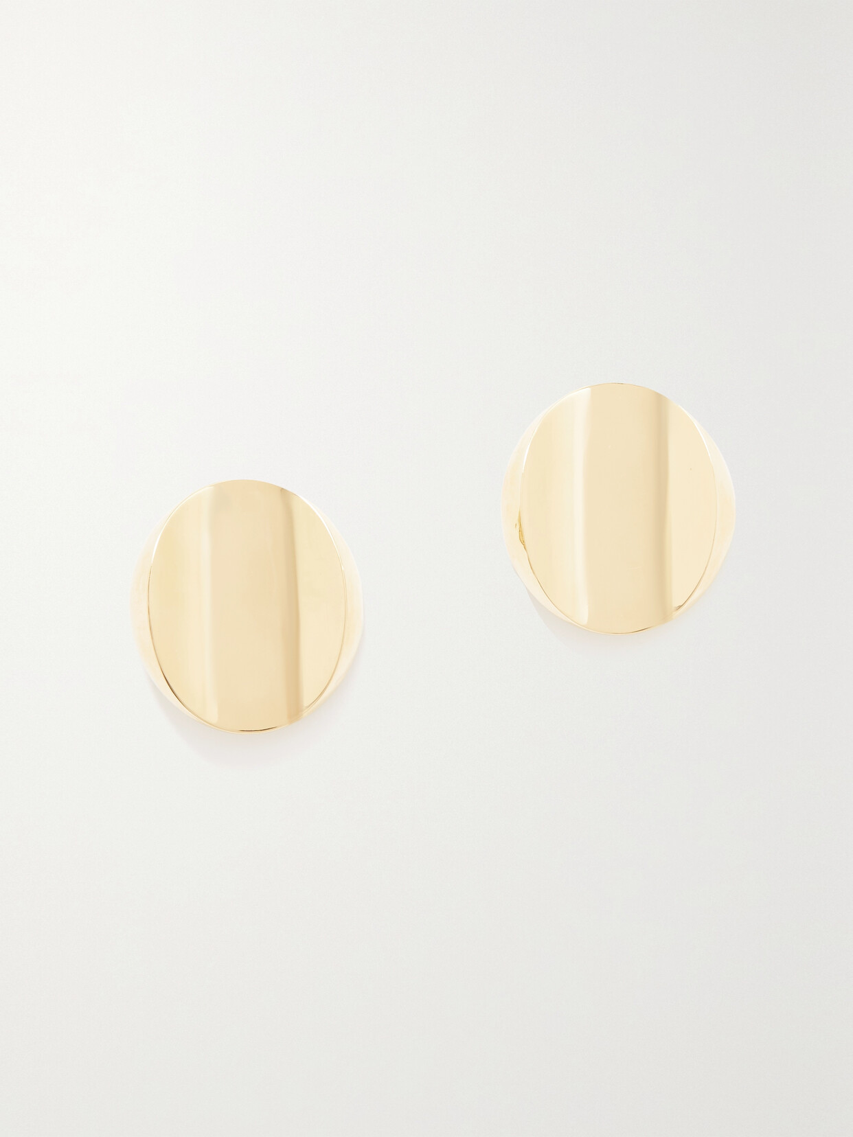 Saint Laurent Gold-tone Clip Earrings