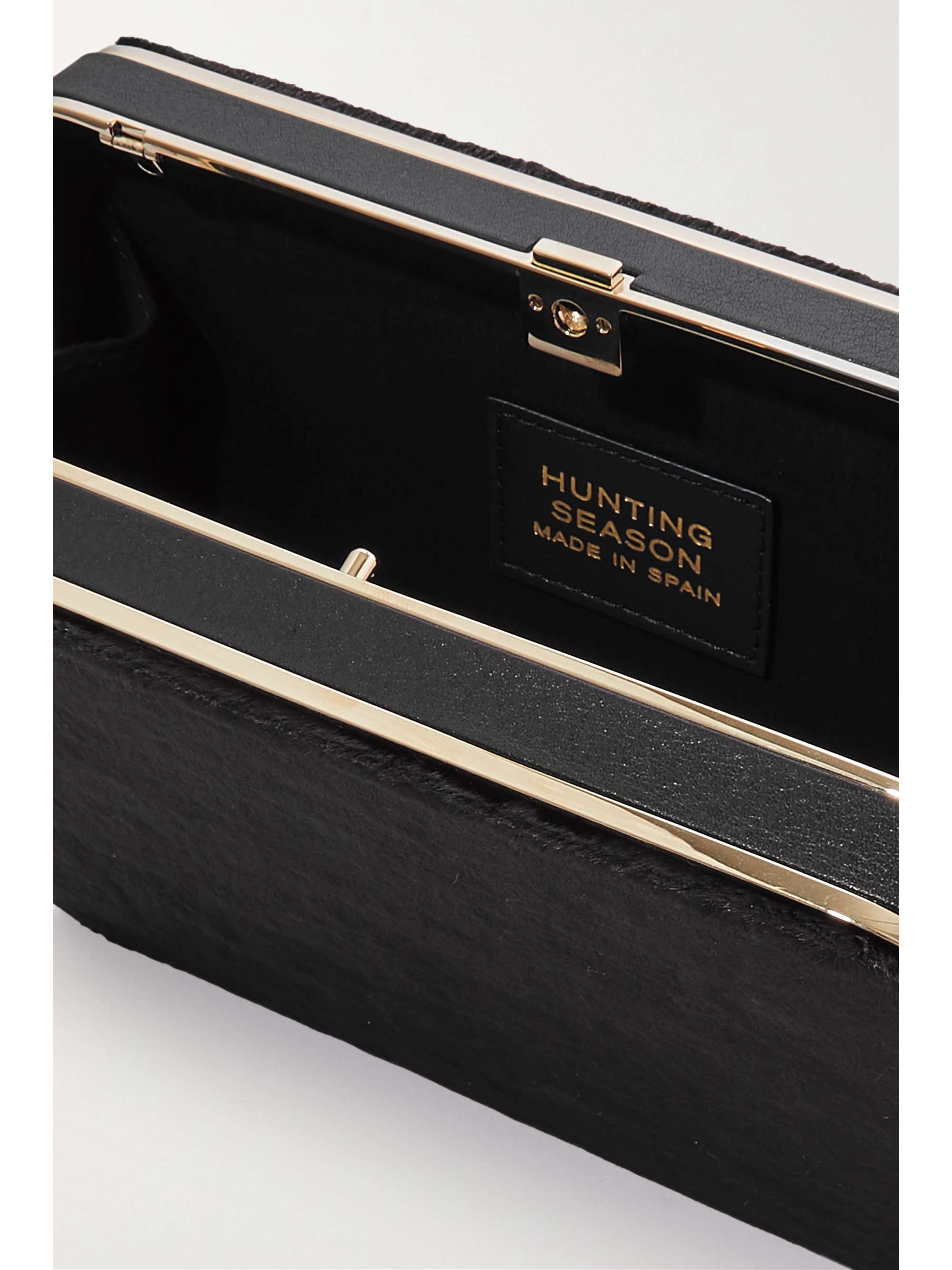 HUNTING SEASON The Square Compact Case velvet clutch