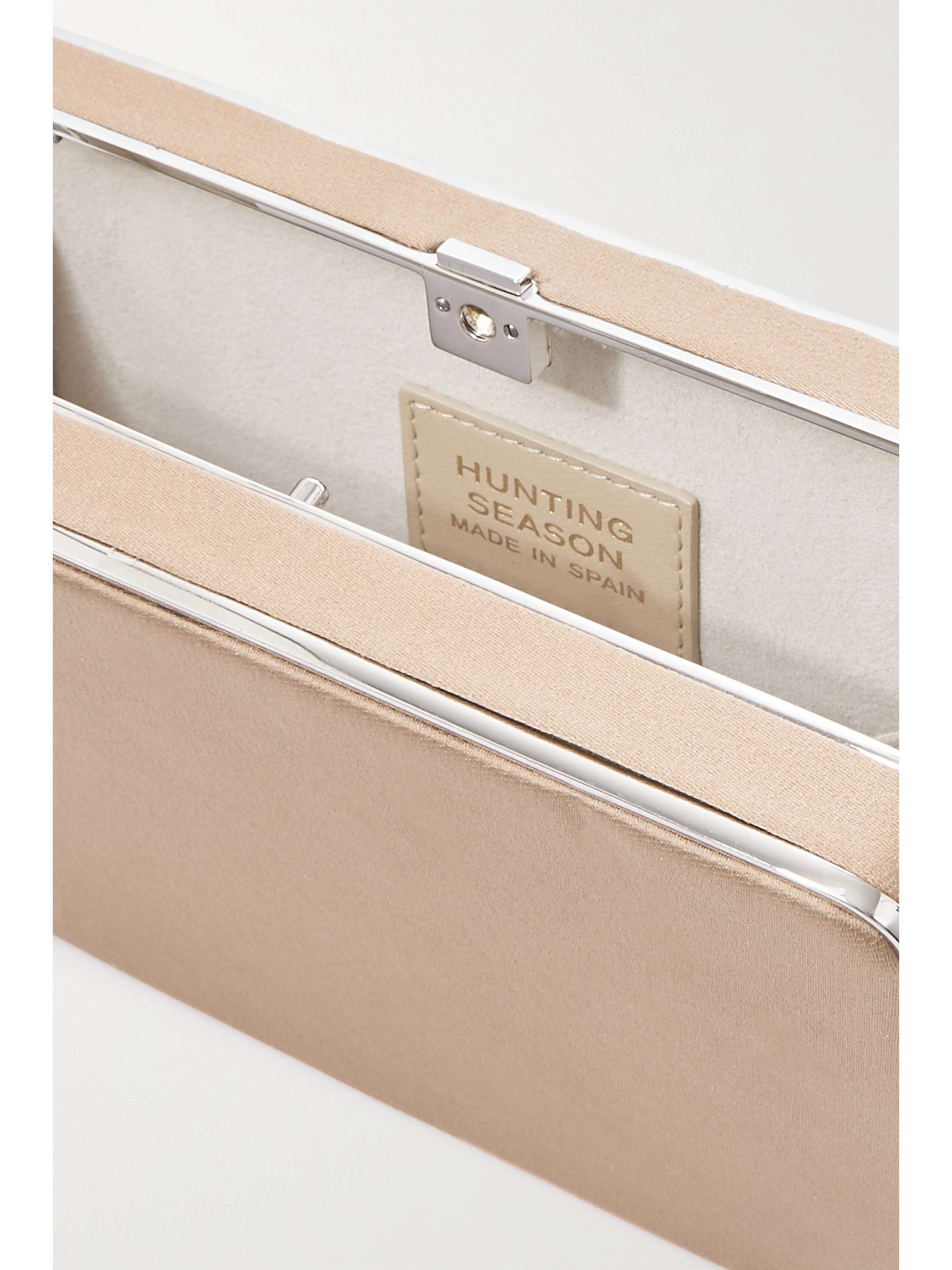 HUNTING SEASON Silk-satin clutch