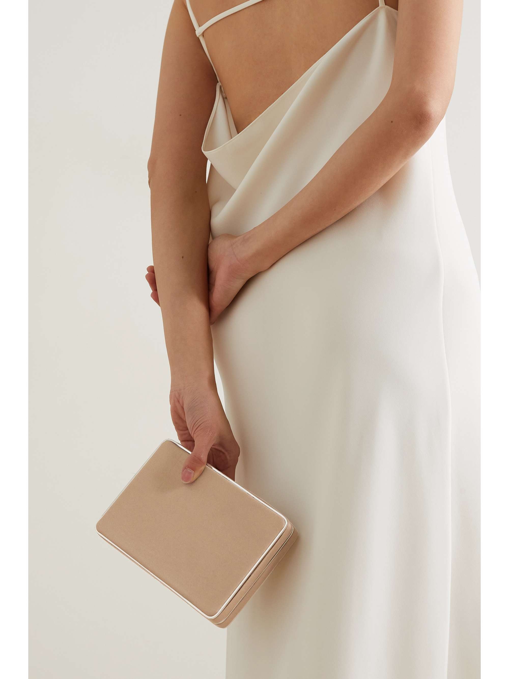 HUNTING SEASON Silk-satin clutch