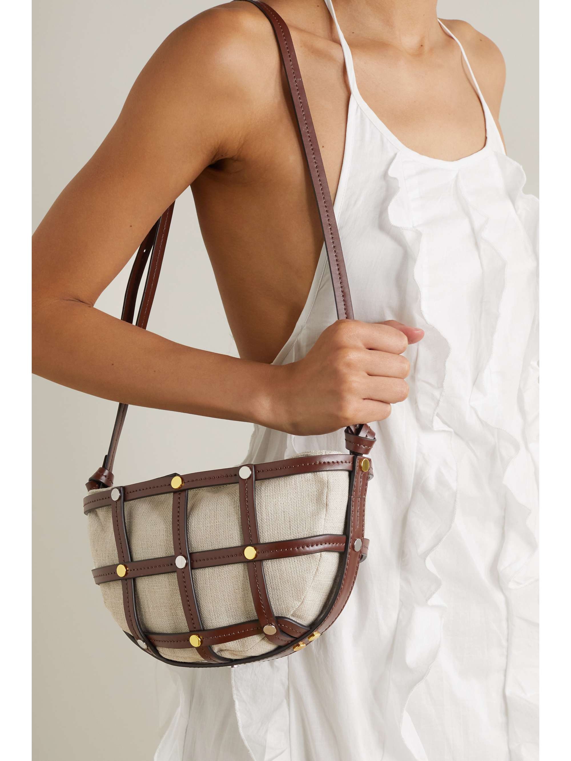 Staud seberg hotsell leather shoulder bag