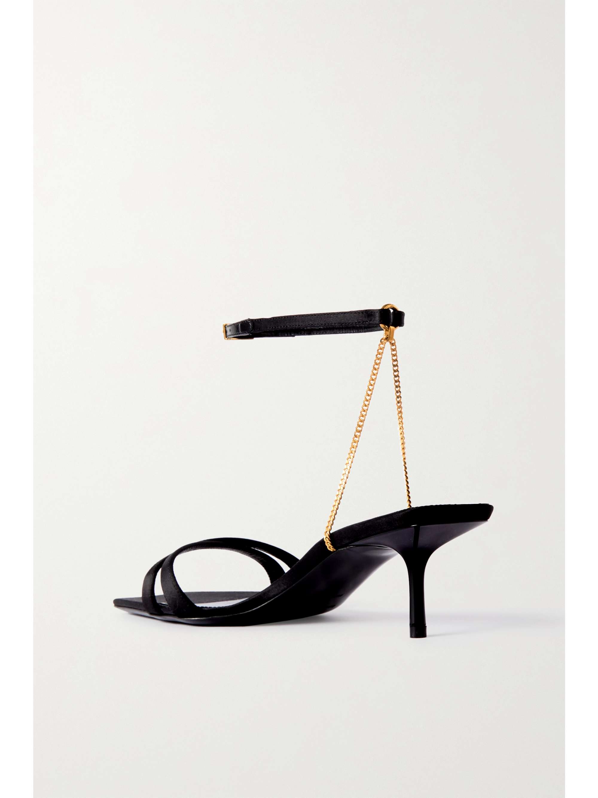 SAINT LAURENT Melody satin sandals