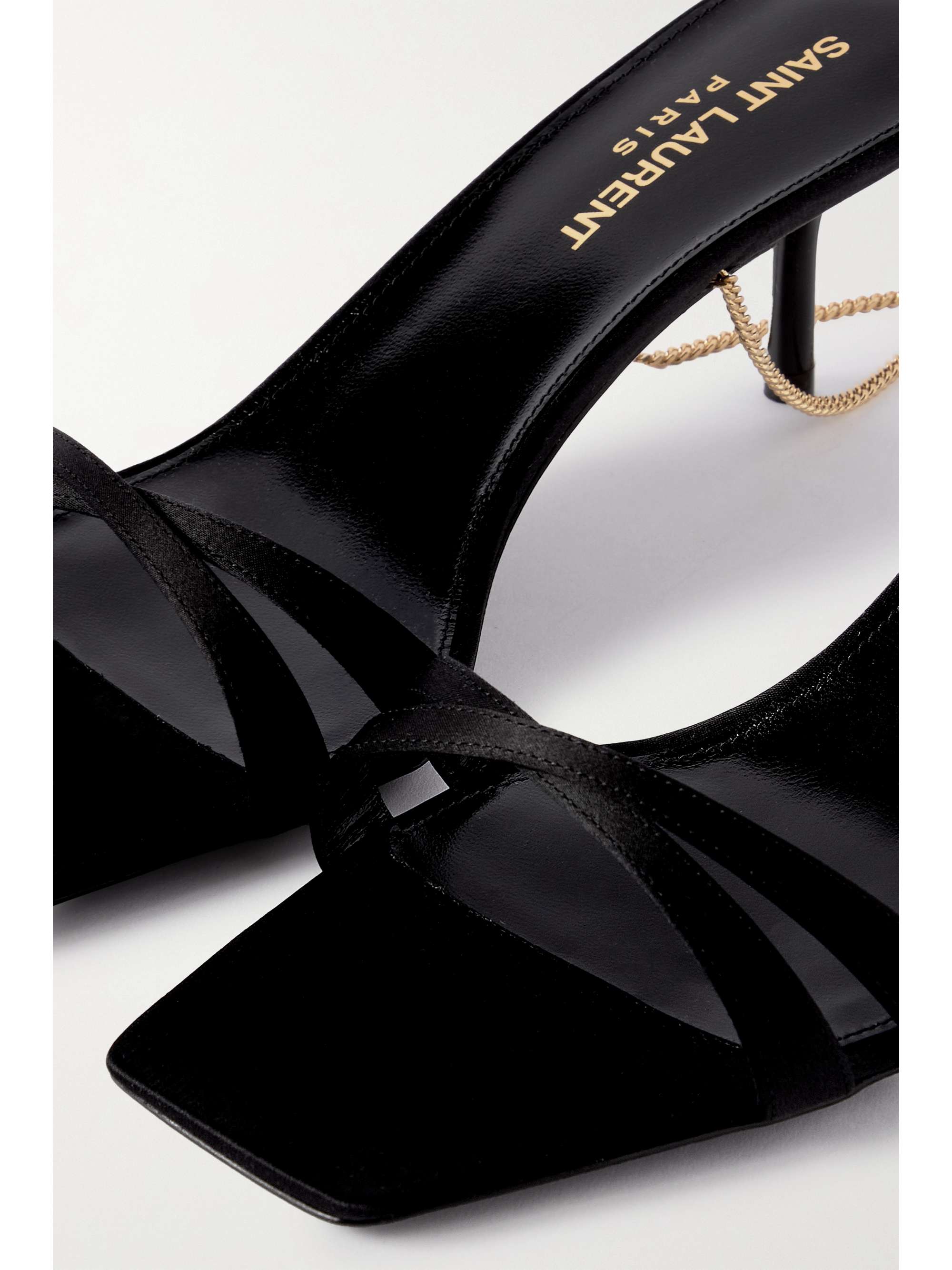 SAINT LAURENT Melody satin sandals