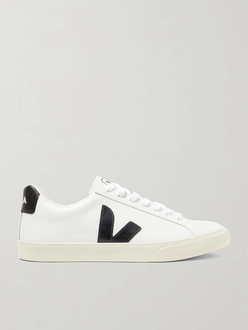 Veja + Net Sustain Esplar Rubber-trimmed Leather Sneakers