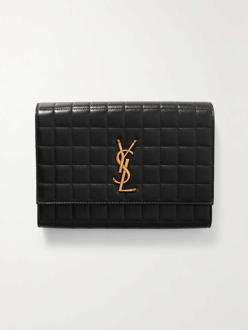Saint Laurent Cassandre Matelassé Leather Clutch