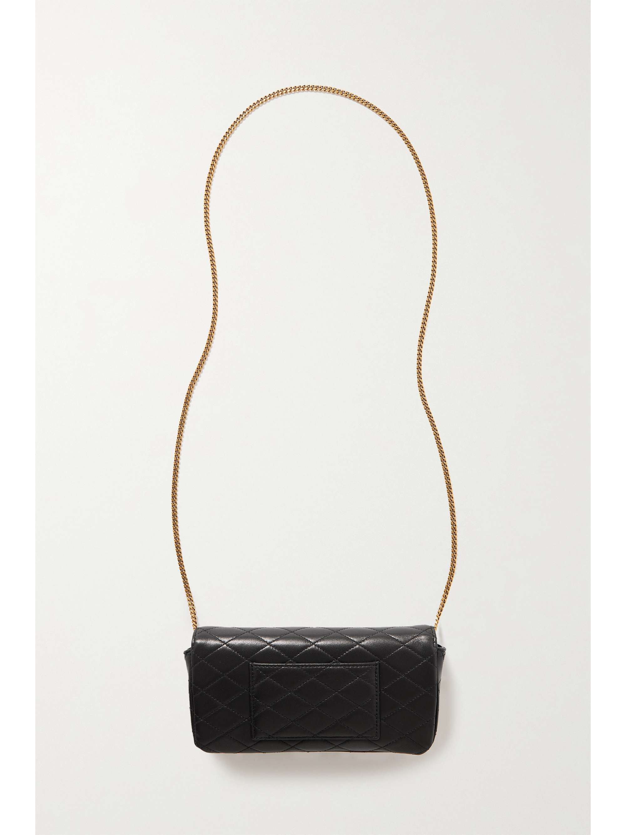 SAINT LAURENT Gaby quilted leather phone case NETAPORTER