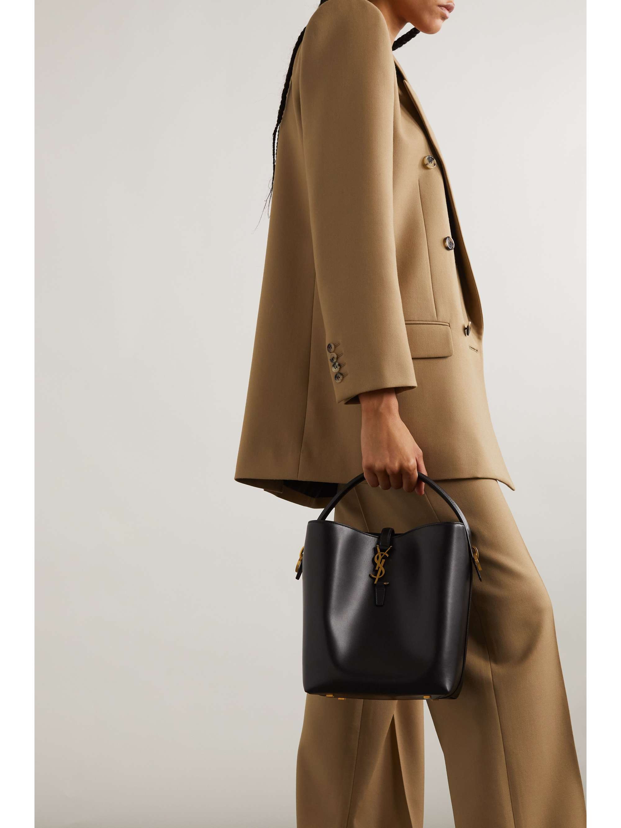 SAINT LAURENT 르 24 가죽 토트