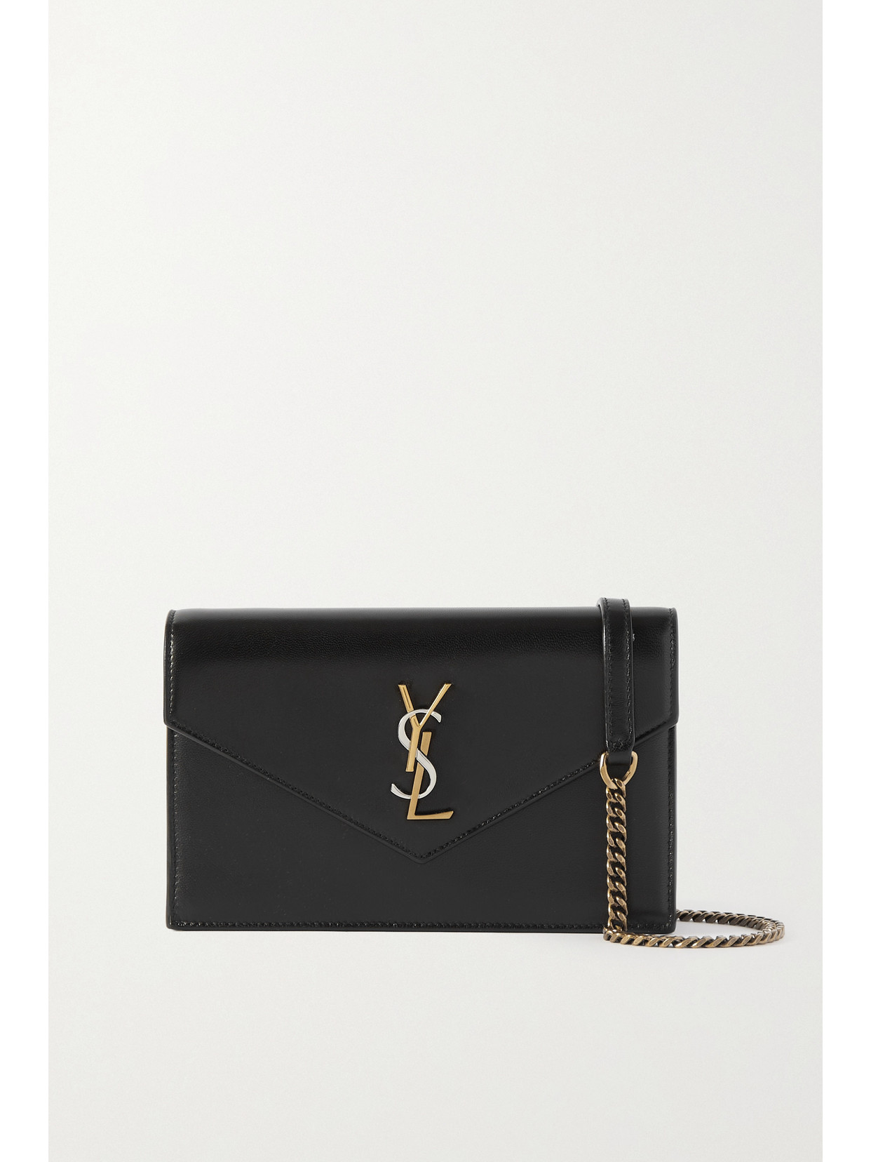 SAINT LAURENT - Cassandre Leather Shoulder Bag - Black