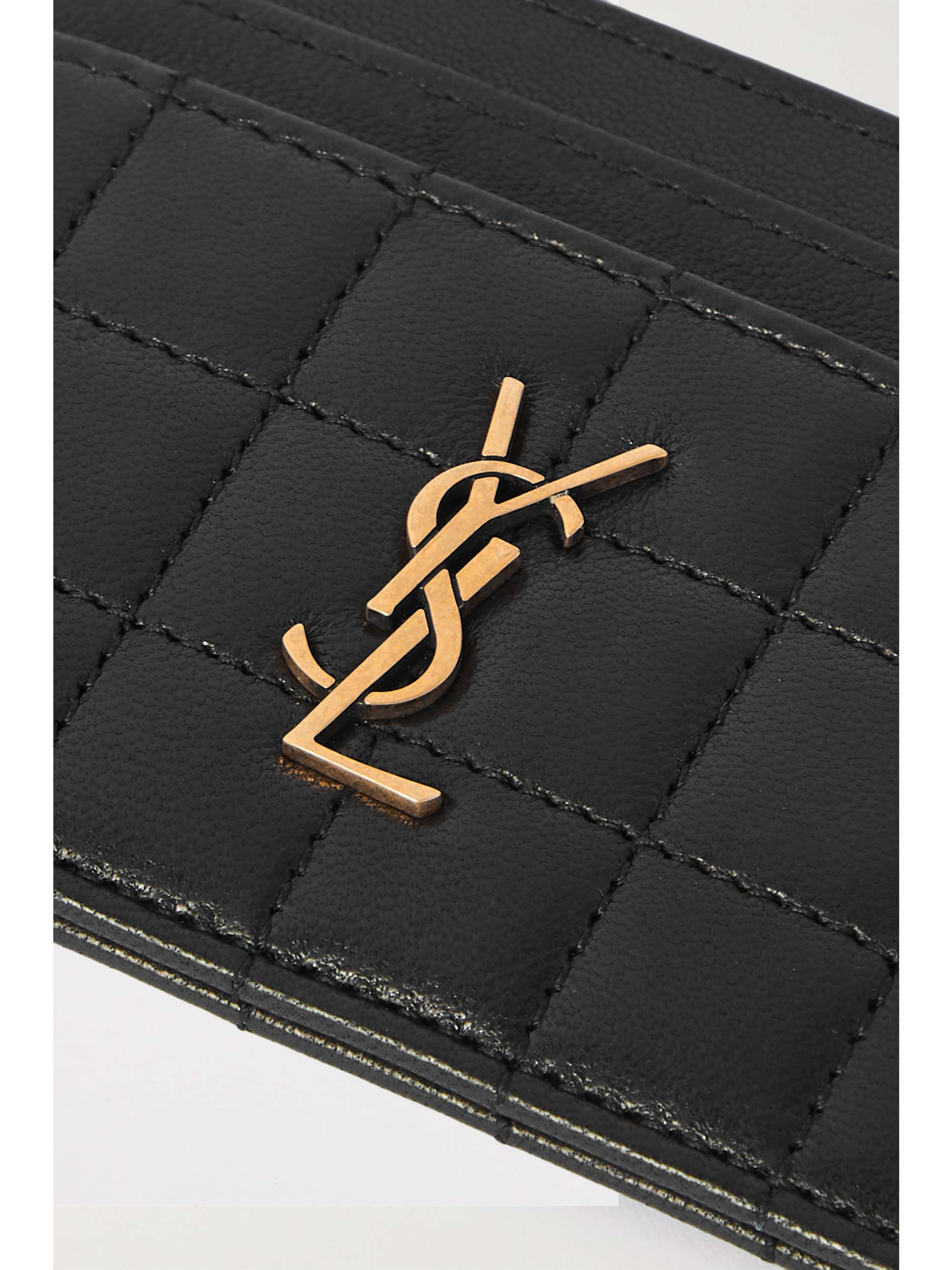 SAINT LAURENT Cassandre matelassé quilted leather cardholder
