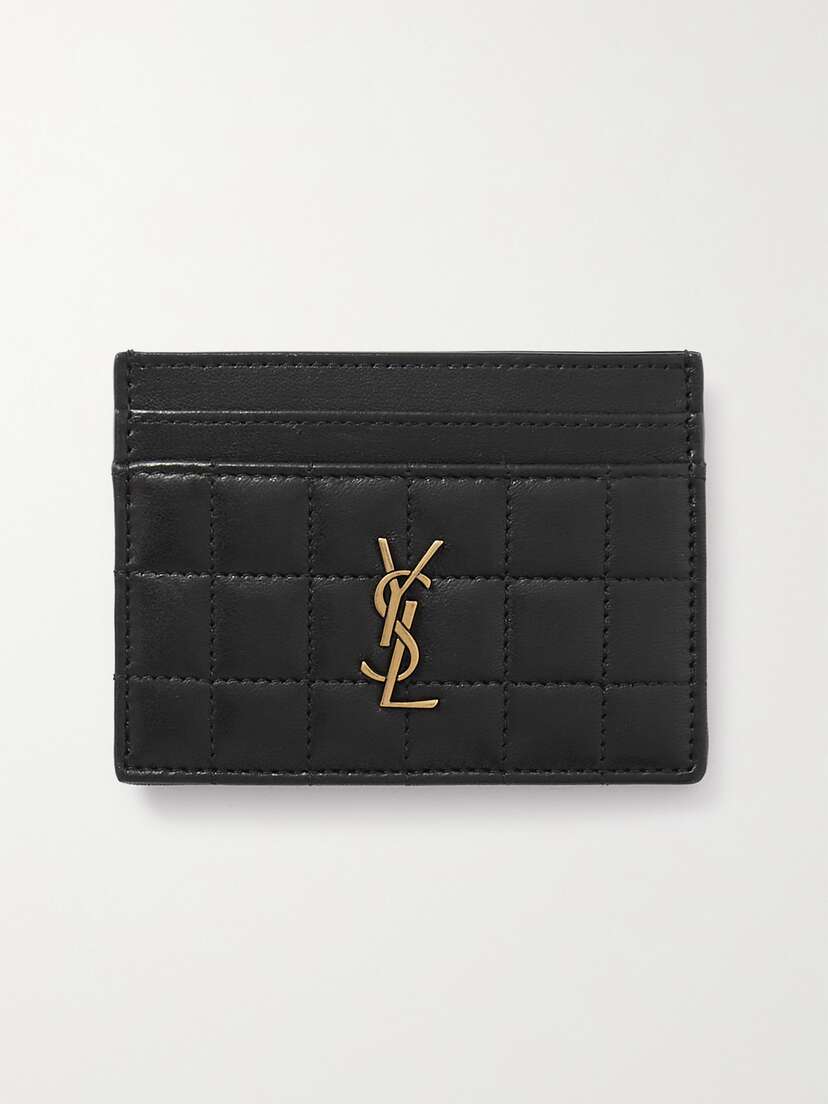 Saint Laurent Cassandre Matelassé Quilted Leather Cardholder