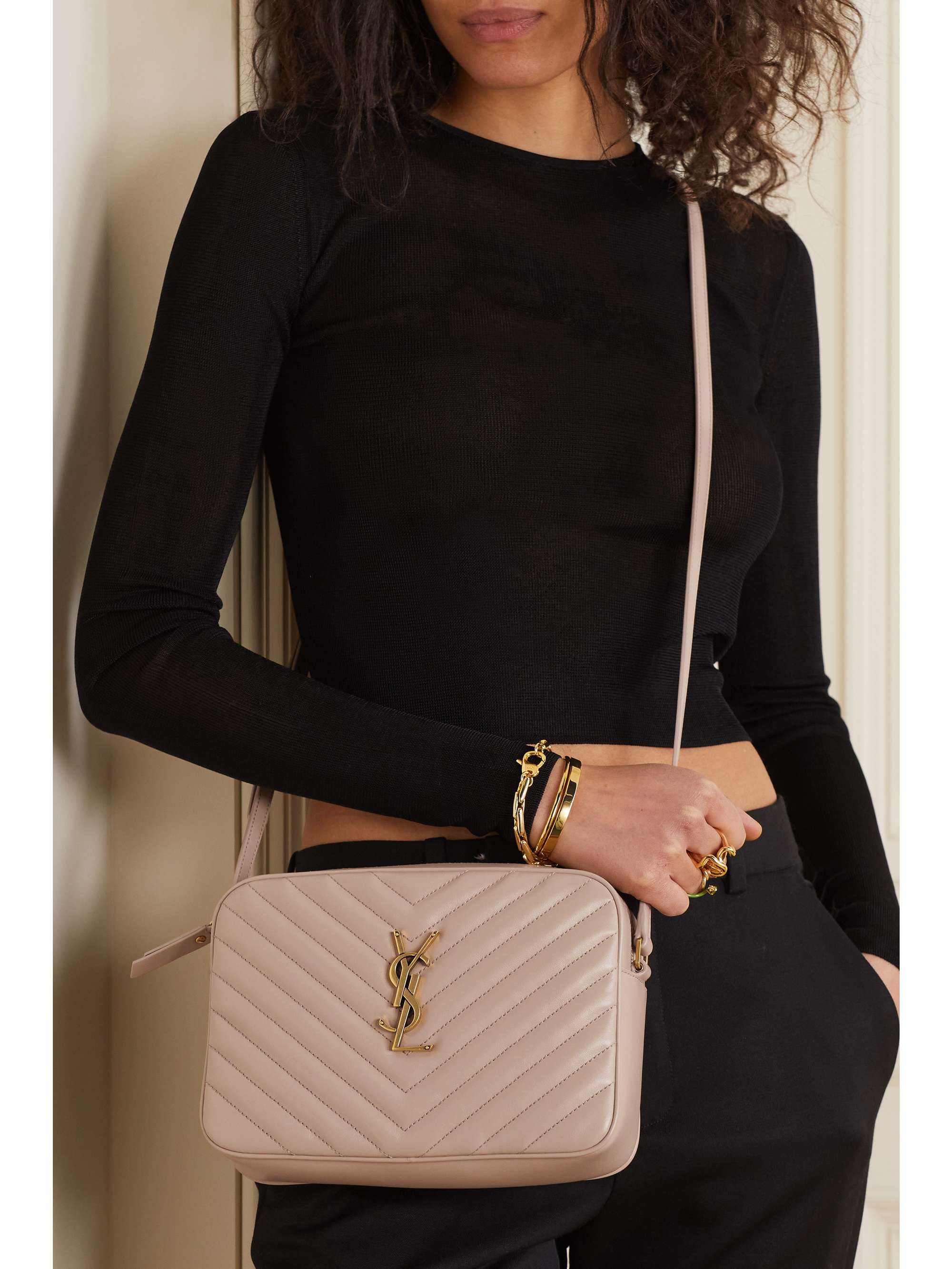 SAINT LAURENT Lou medium quilted leather shoulder bag NETAPORTER