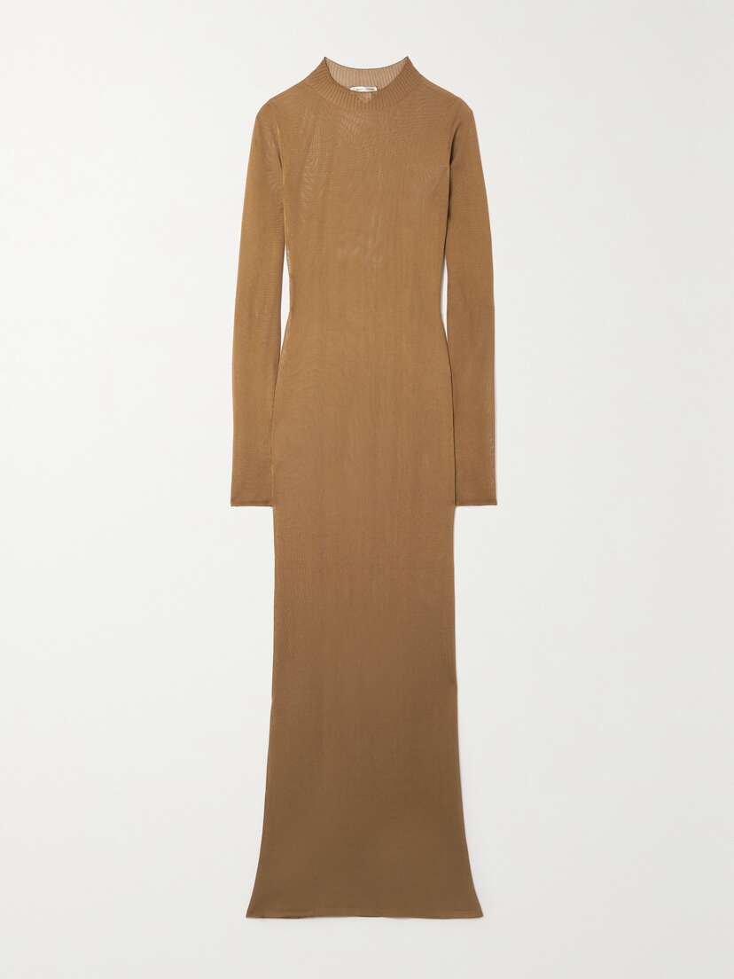 Saint Laurent Knitted Maxi Dress