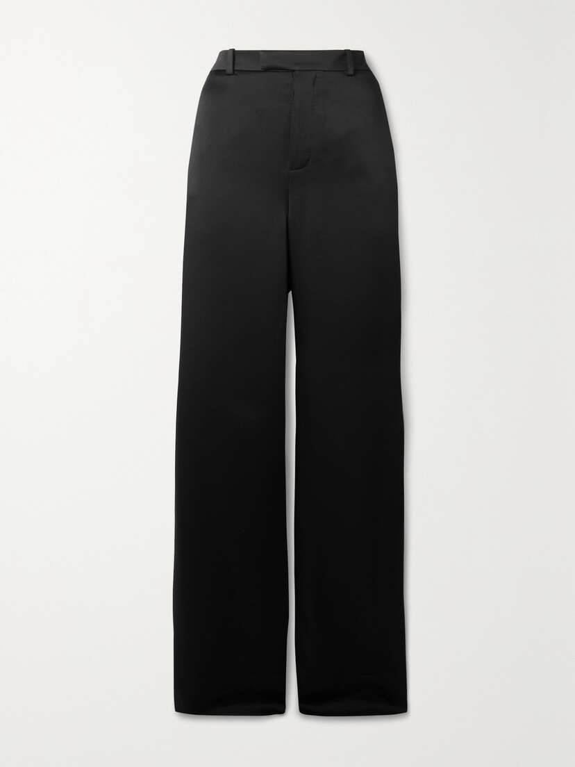 Saint Laurent Satin-crepe Wide-leg Pants