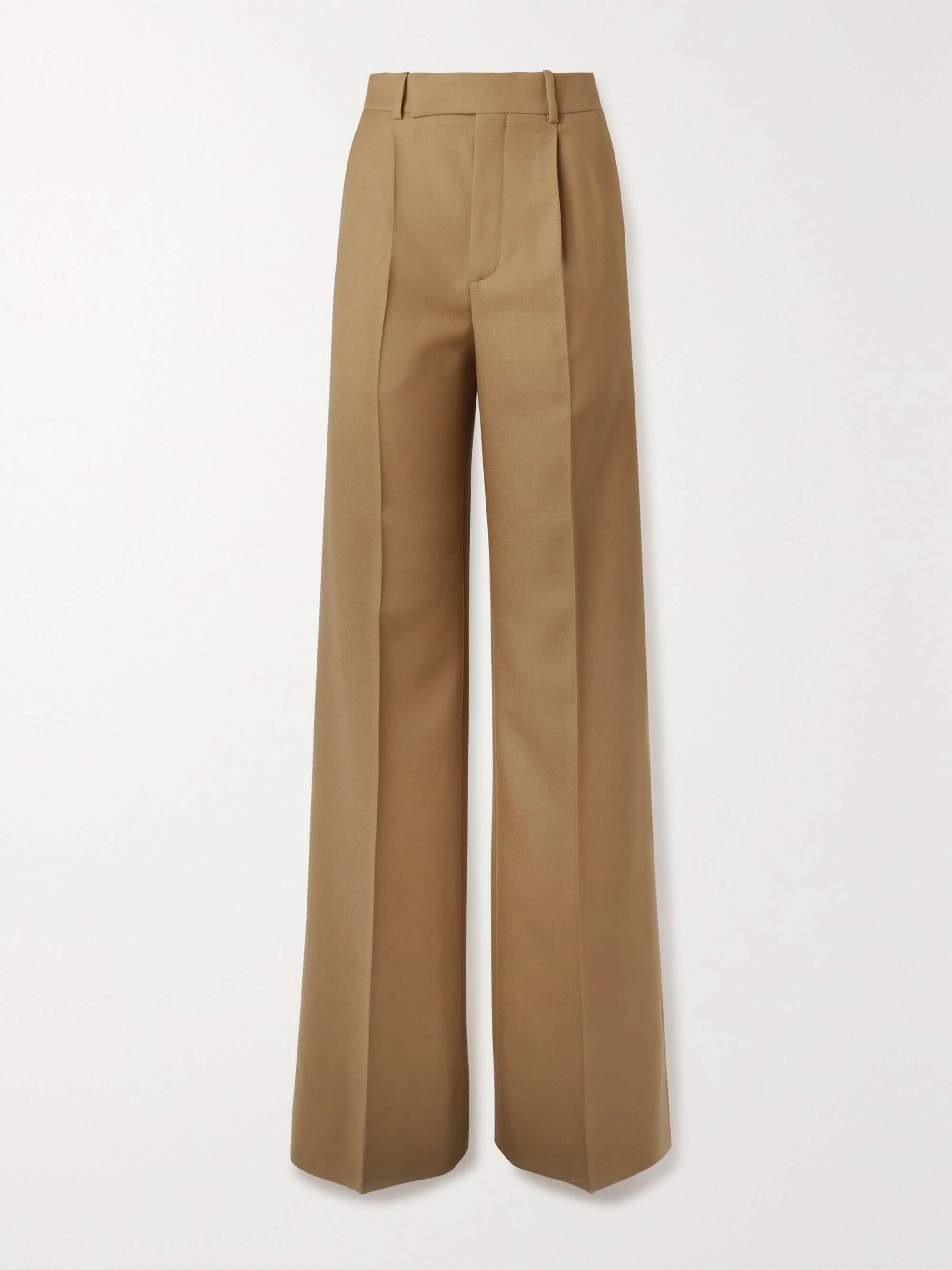 Beige Pants - Wide-Leg Pants - Pleated Cotton Pants - Lulus