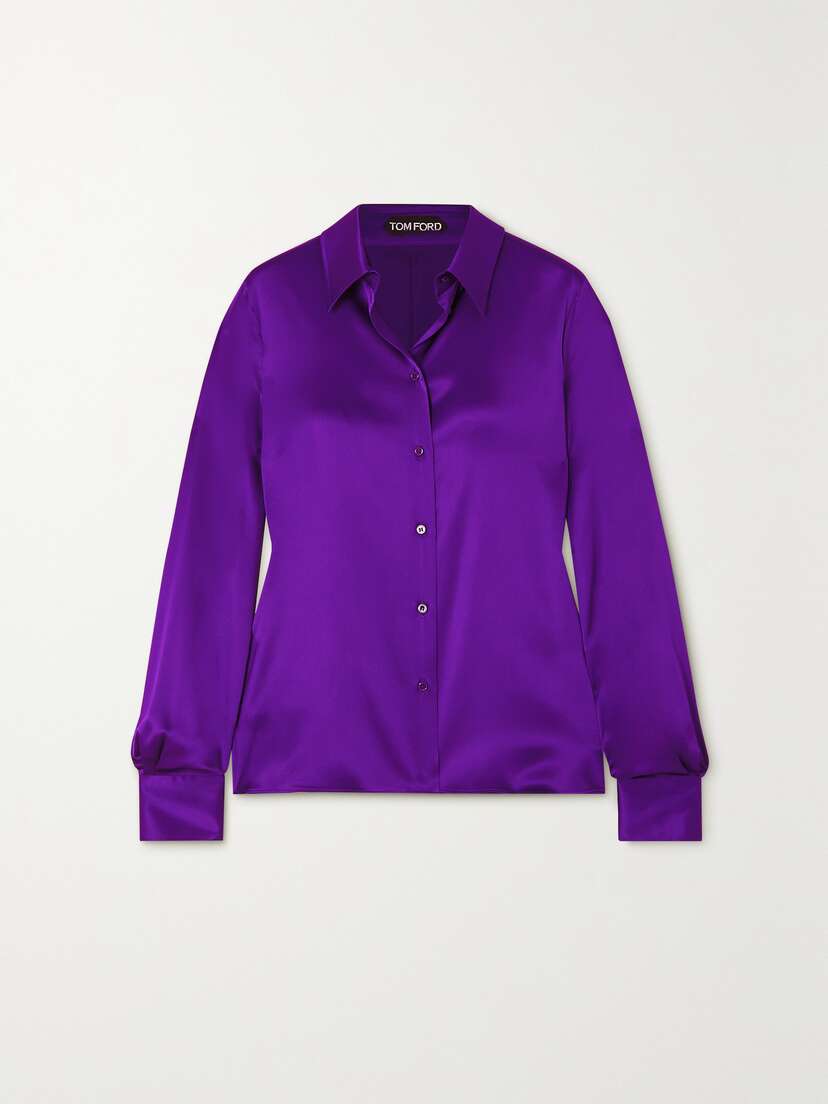 Tom Ford Silk And Lyocell-blend Satin Shirt