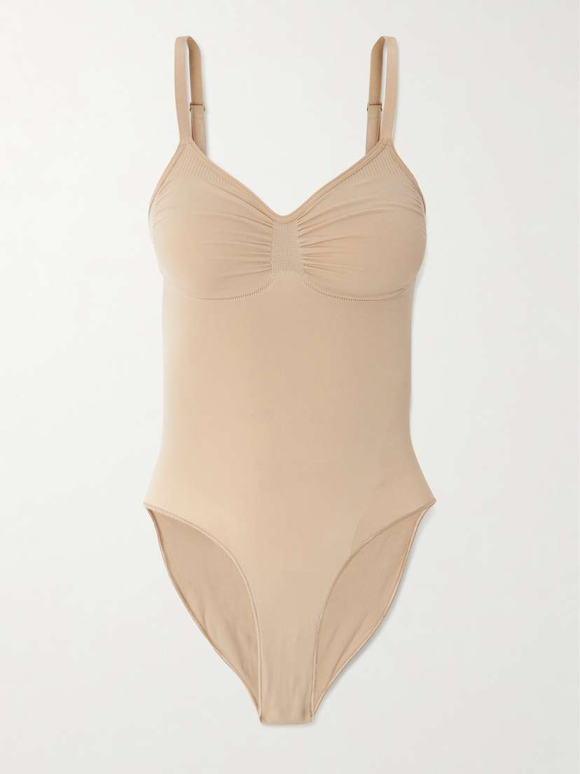 Skims Seamless Sculpt Brief Bodysuit - Clay