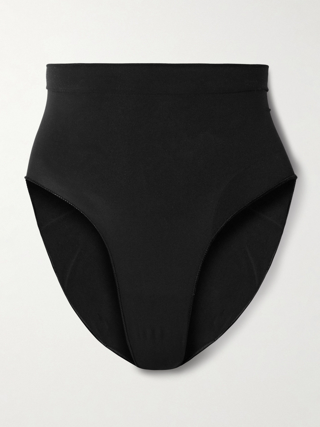 Skims Seamless Sculpt Mid Waist Briefs In Black