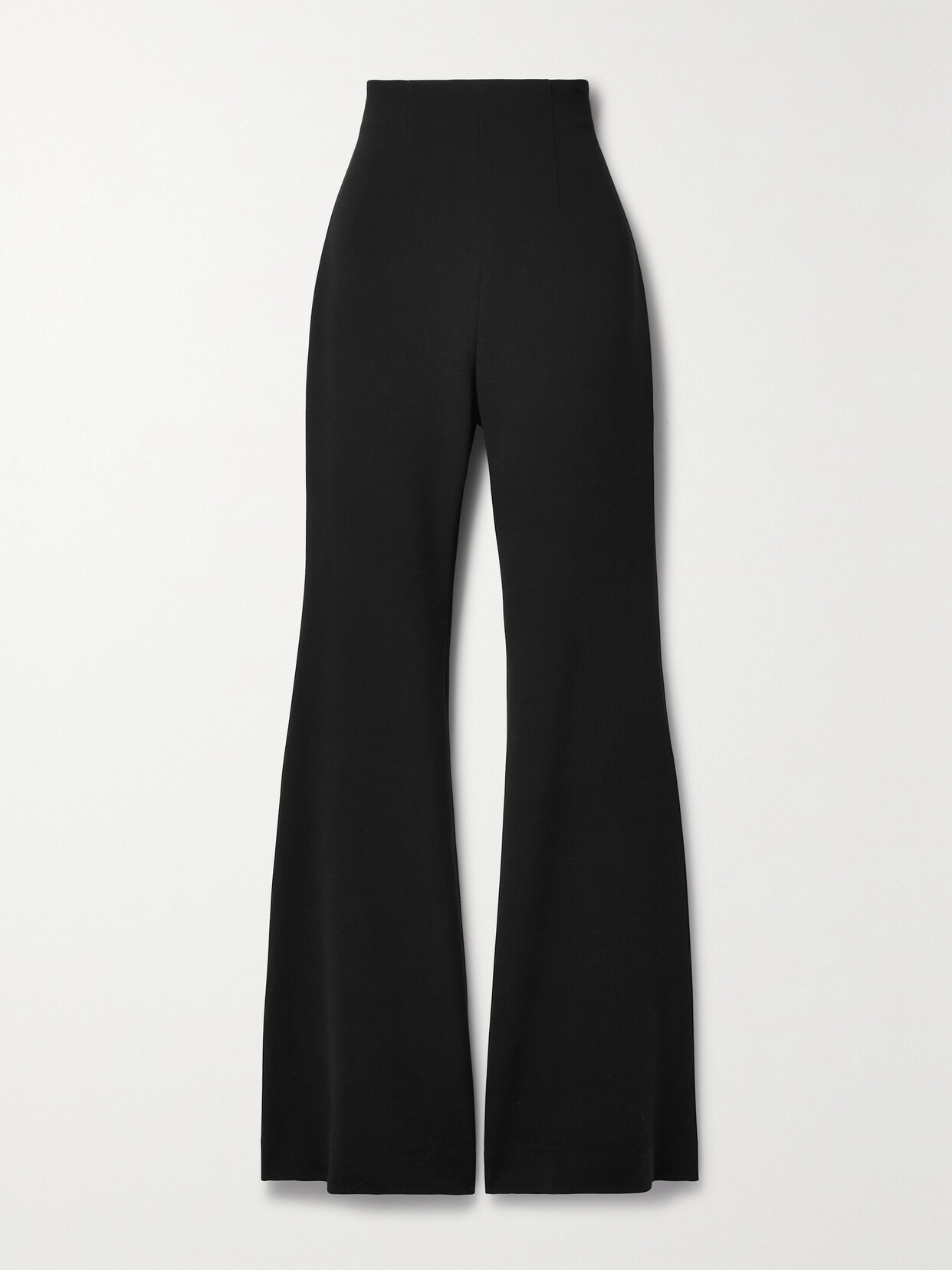 Sergio Hudson Crepe Flared Pants - Black