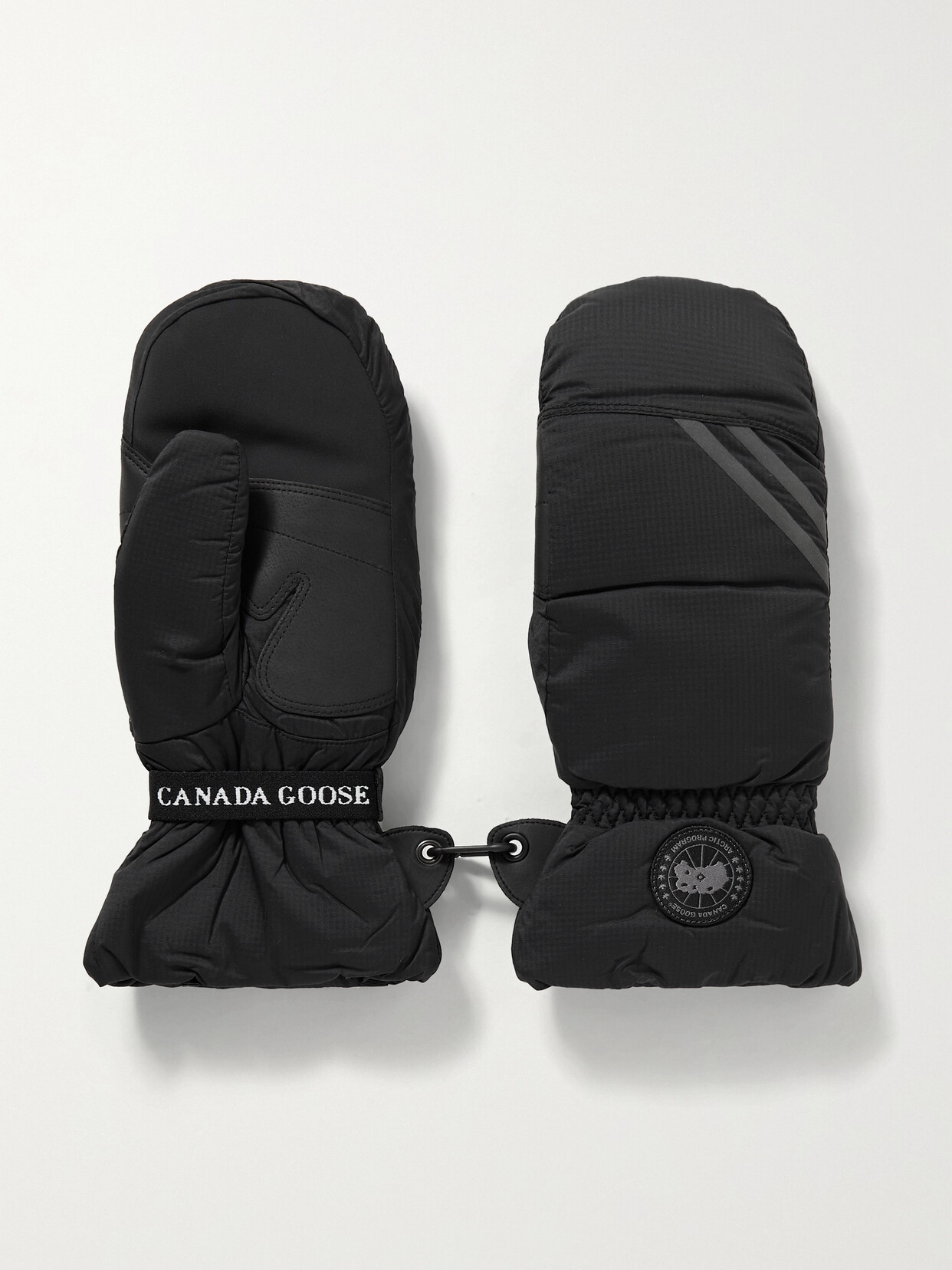 Canada Goose - Hybridge Rubber-trimmed Quilted Shell Down Mittens - Black