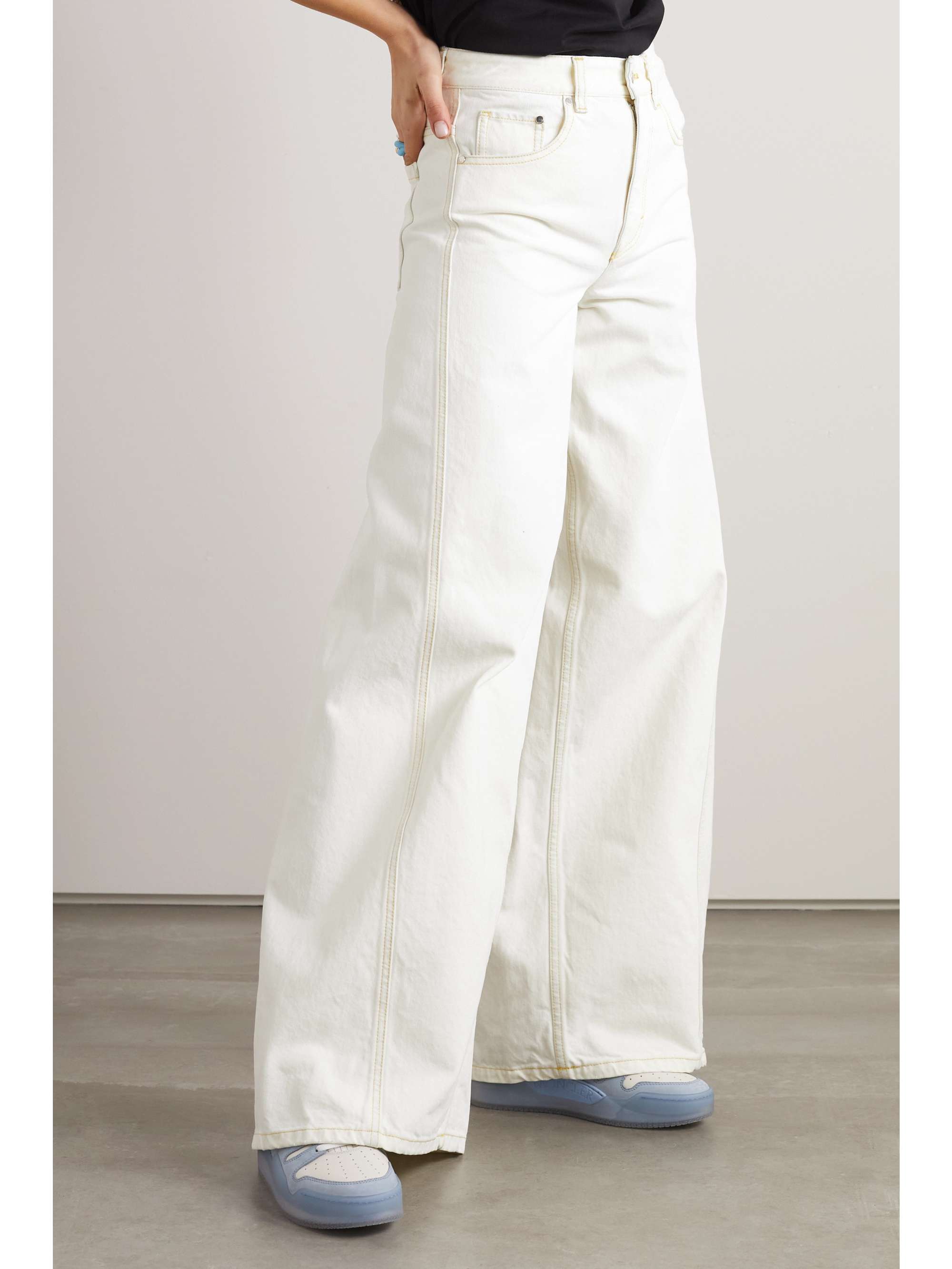 MONCLER GENIUS + Alicia Keys high-rise wide-leg jeans