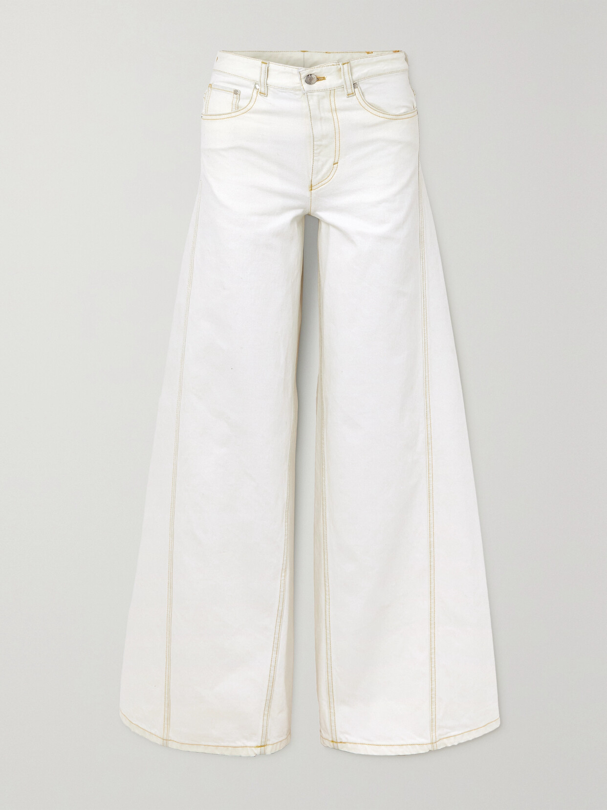 Moncler Genius - + Alicia Keys High-rise Wide-leg Jeans - White