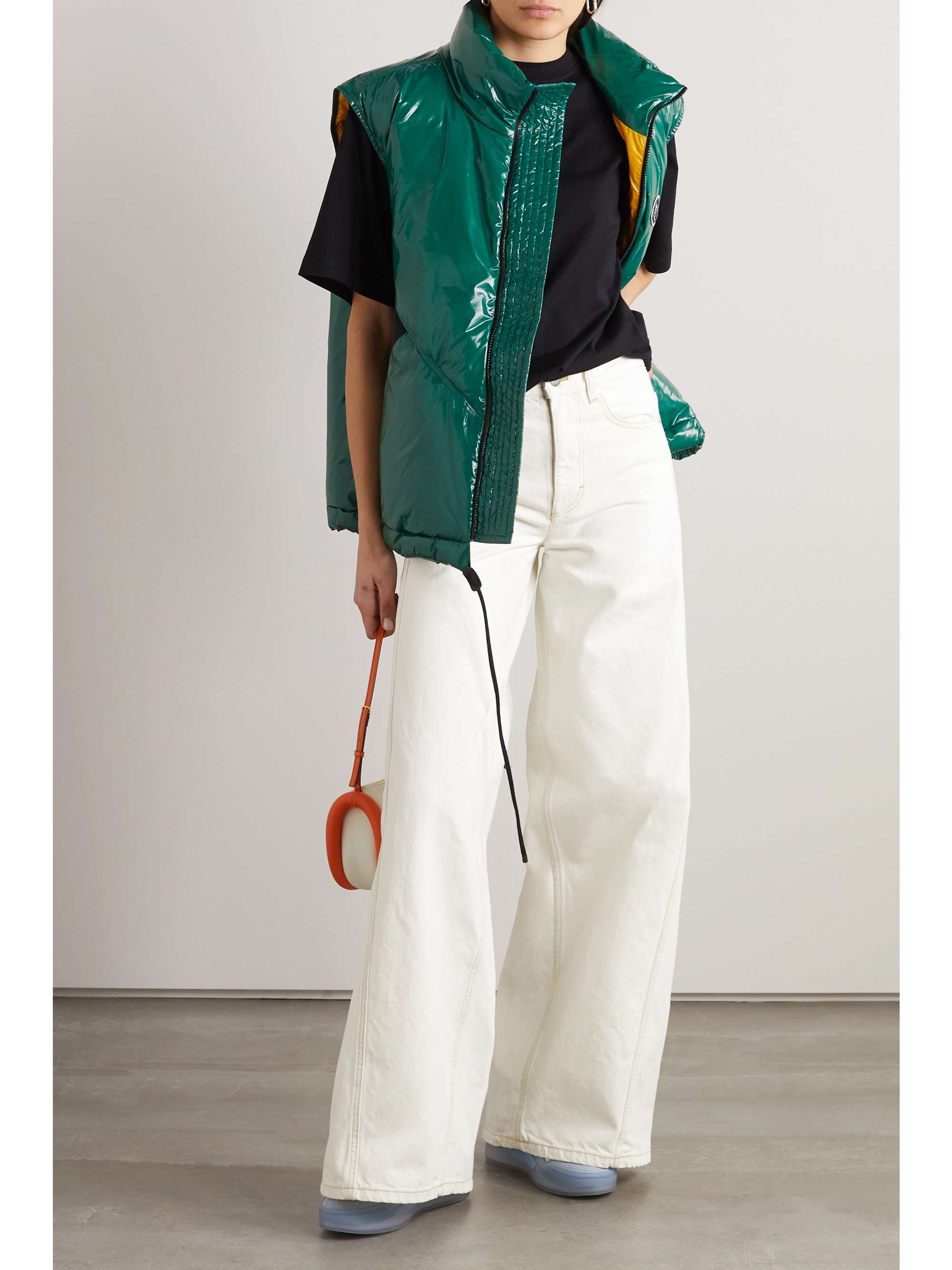 MONCLER GENIUS + Alicia Keys high-rise wide-leg jeans