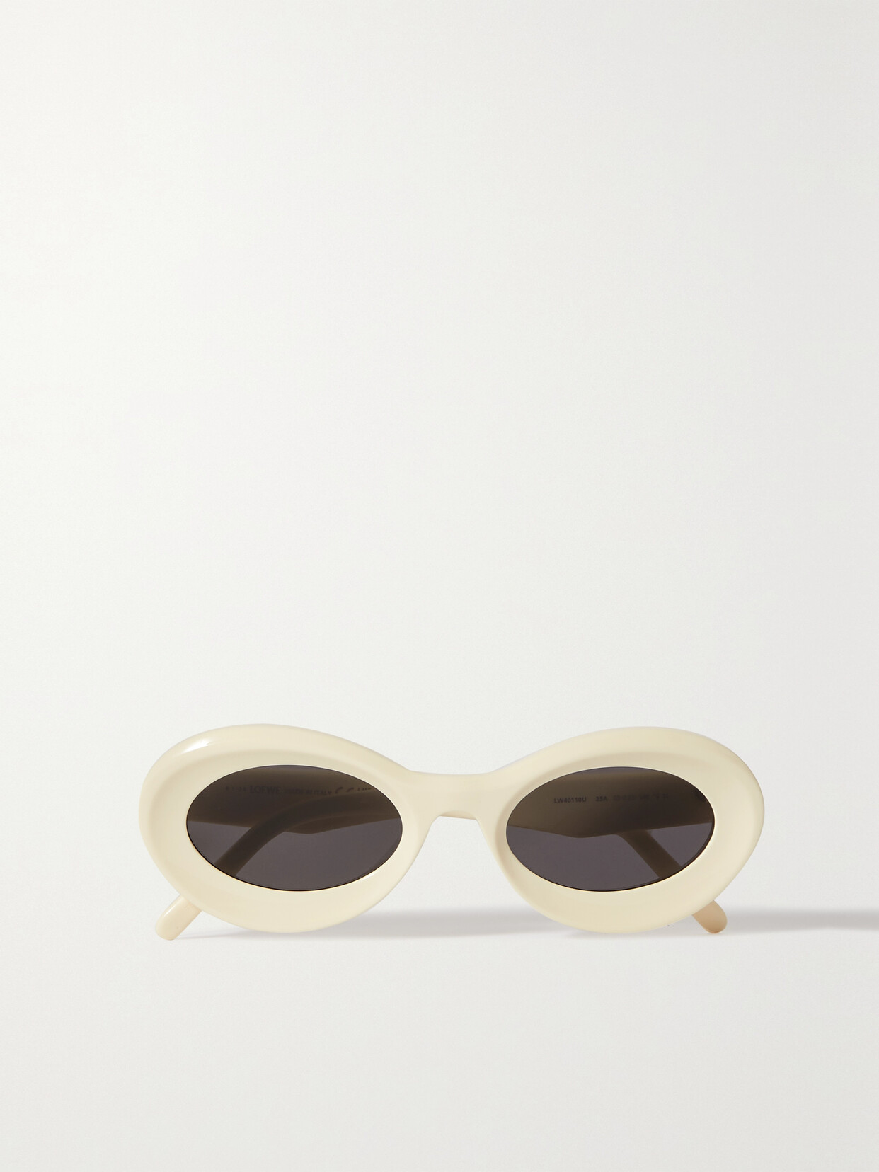 Loewe Loop Oversized Round-frame Acetate Sunglasses In Ivory