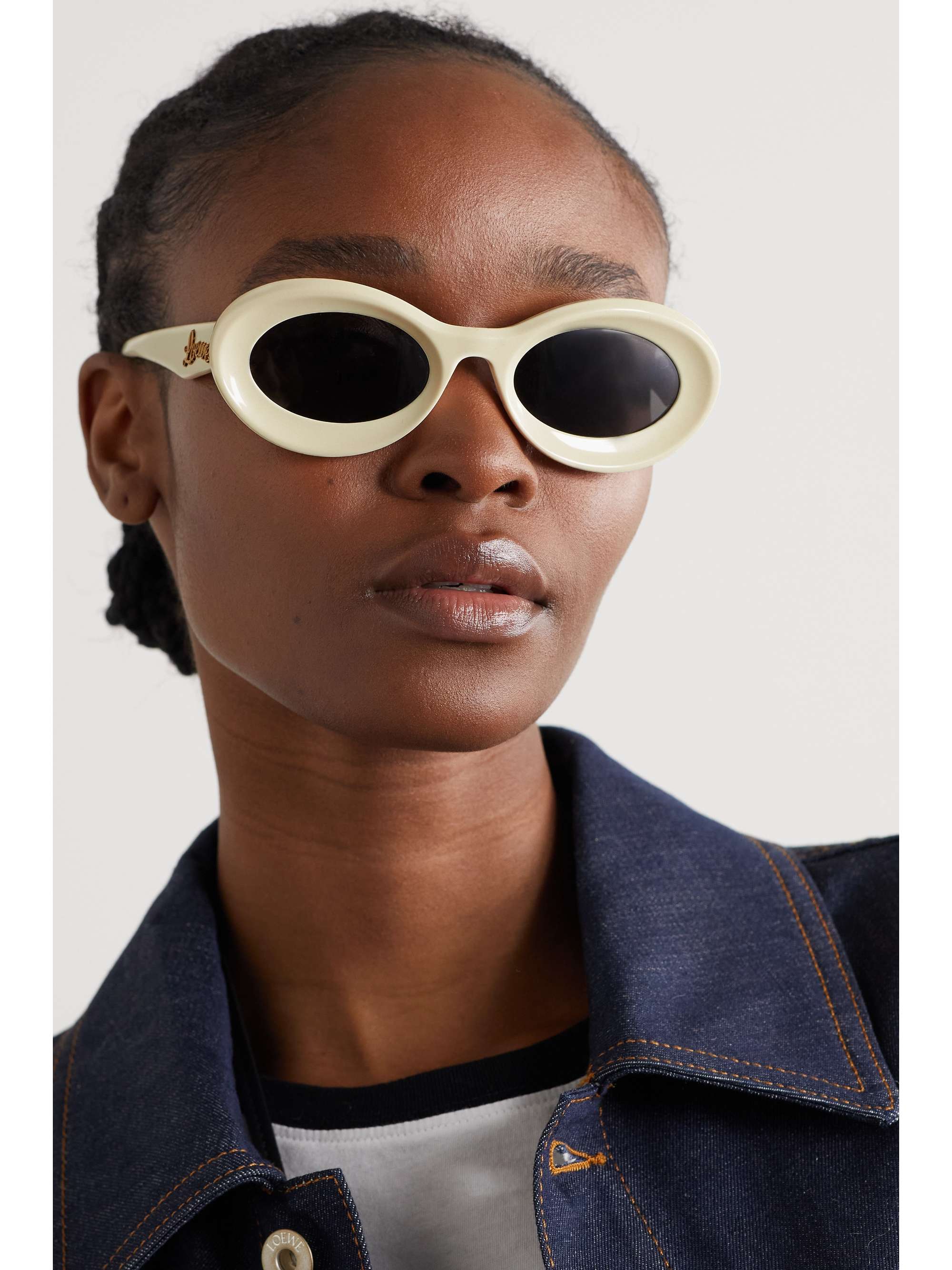 Louis Vuitton Women's Yellow Glitter Round Sunglasses For Sale at 1stDibs