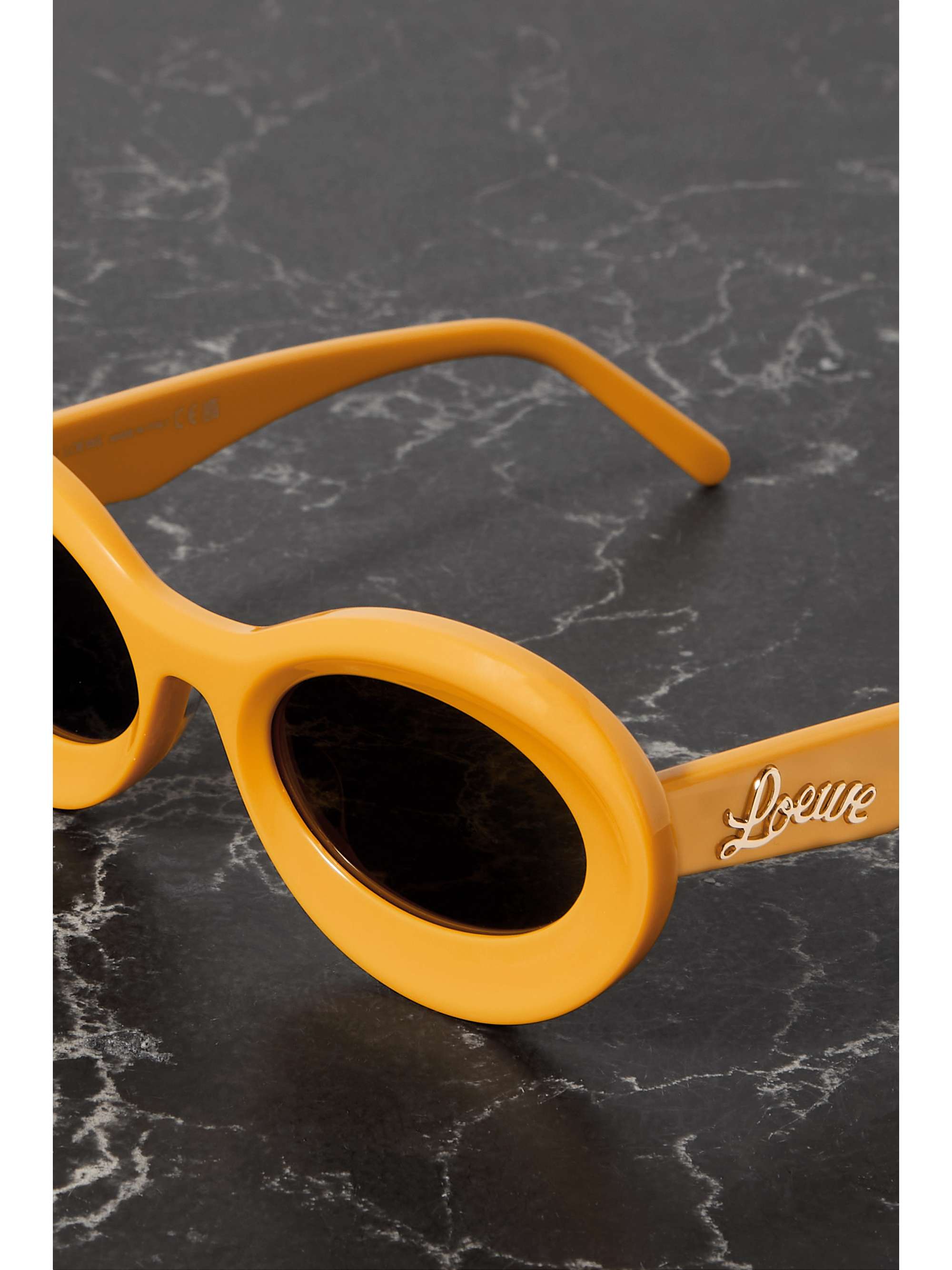 LOEWE EYEWEAR Loop oversized round-frame acetate sunglasses