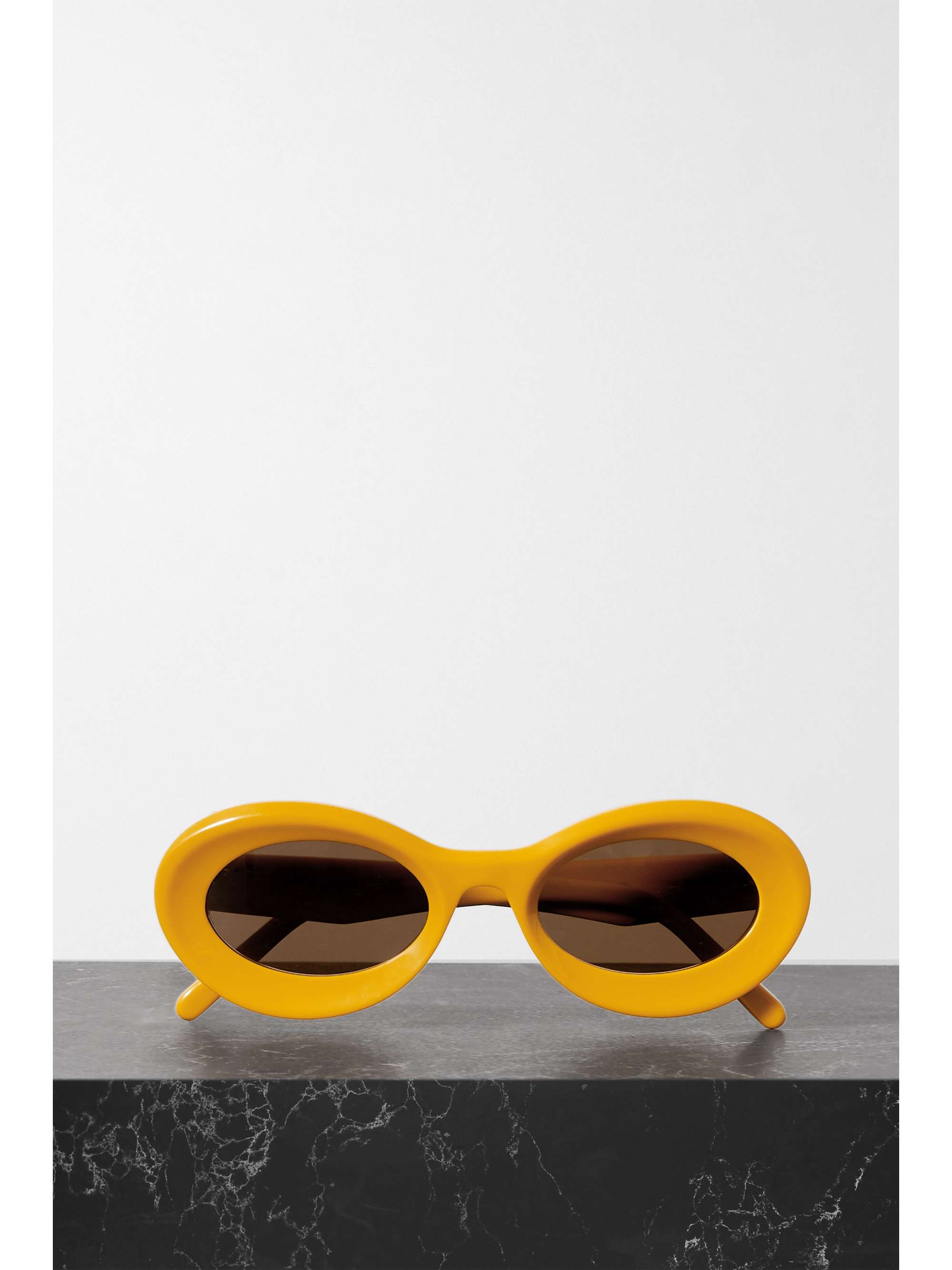 LOEWE EYEWEAR Loop oversized round-frame acetate sunglasses