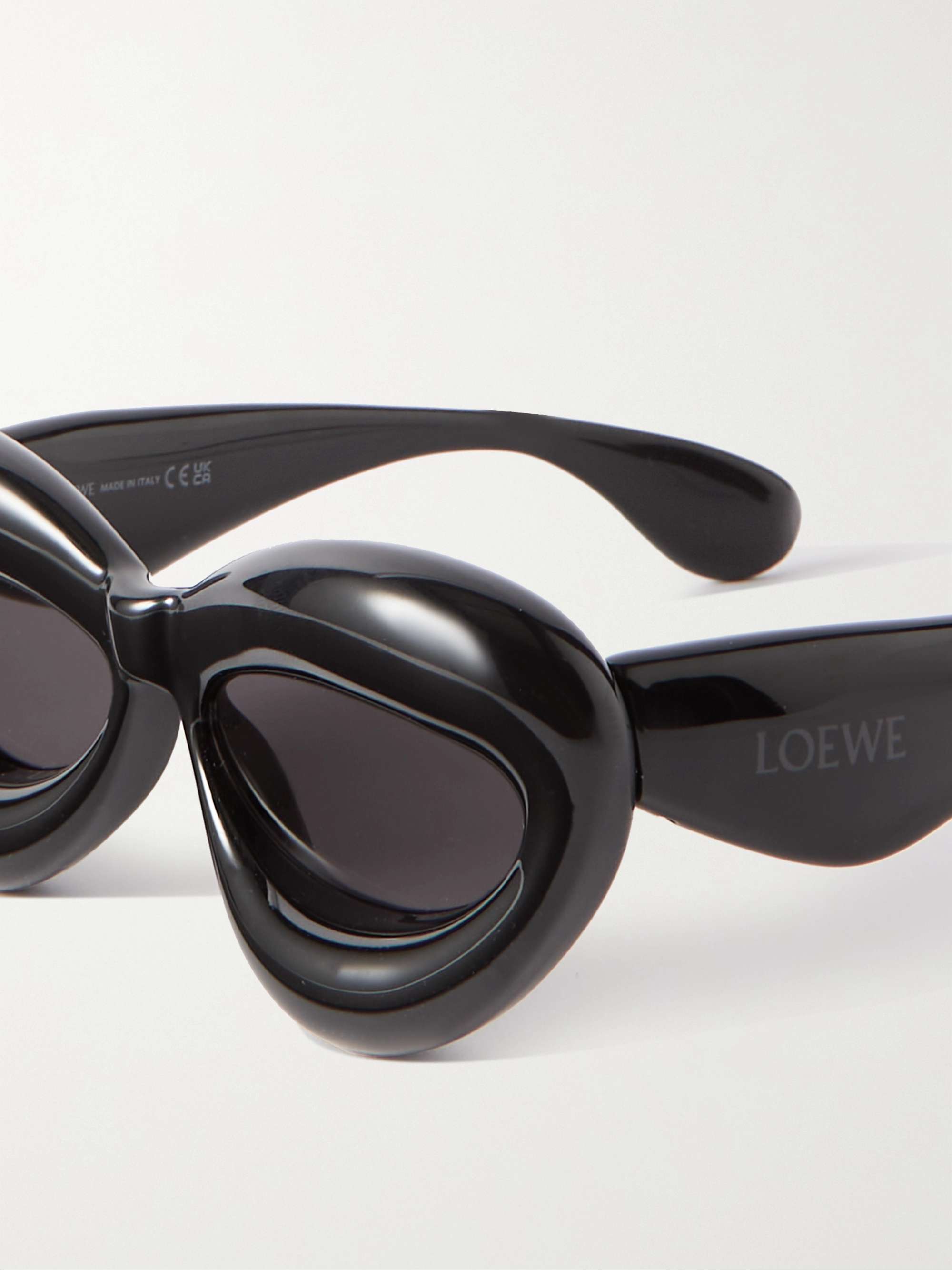 LOEWE EYEWEAR Inflated cat-eye acetate sunglasses