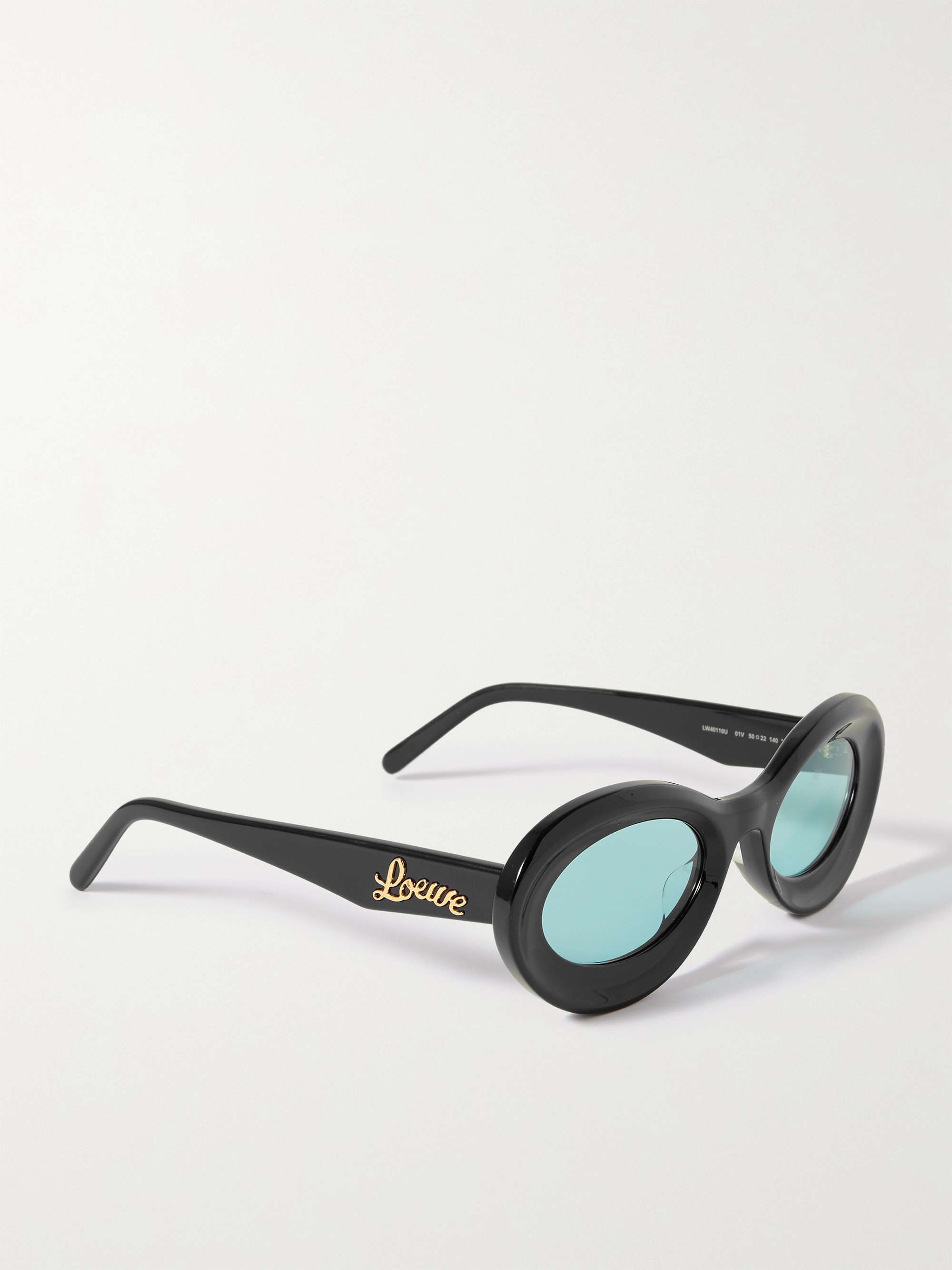 LOEWE EYEWEAR Loop oversized round-frame acetate sunglasses