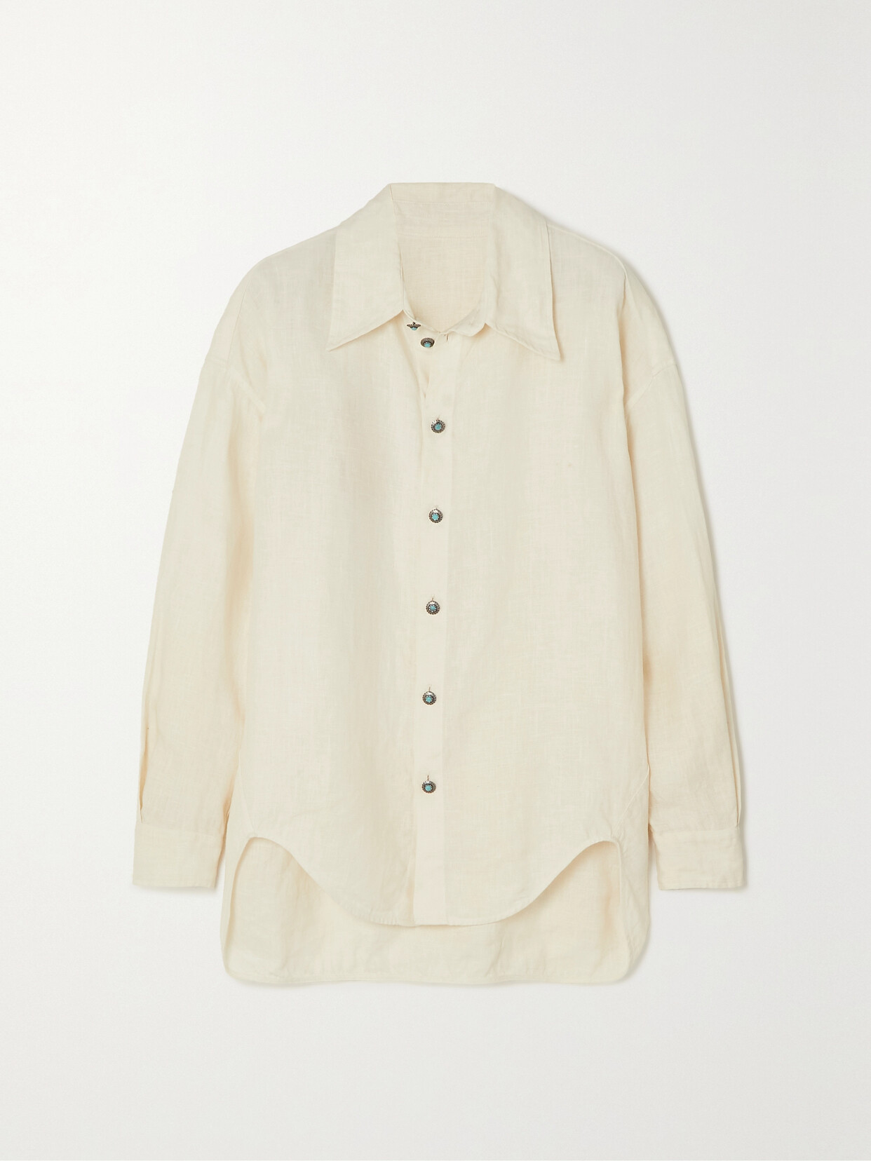 Fortela - Amy Linen Shirt - Ivory