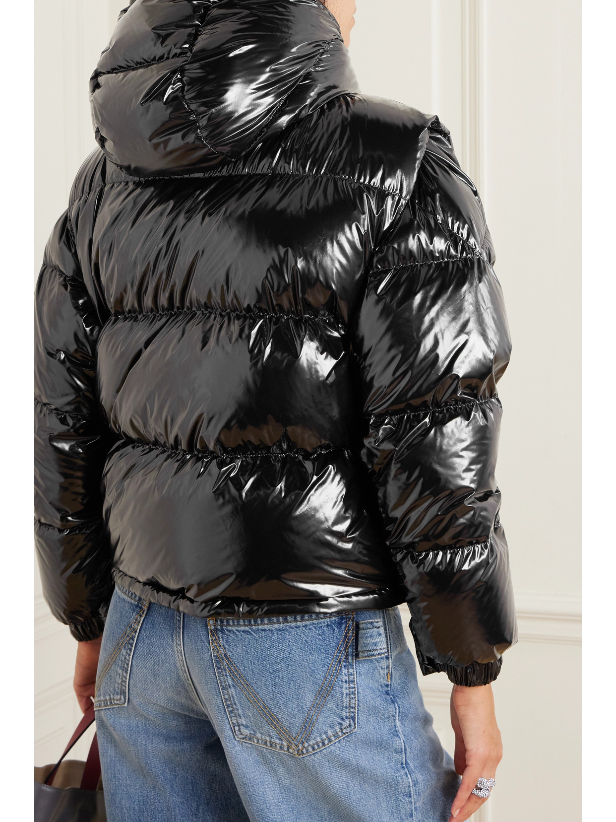 Shop Moncler Karakorum Convertible Hooded Quilted Glossed-ripstop Down Jacket In Black