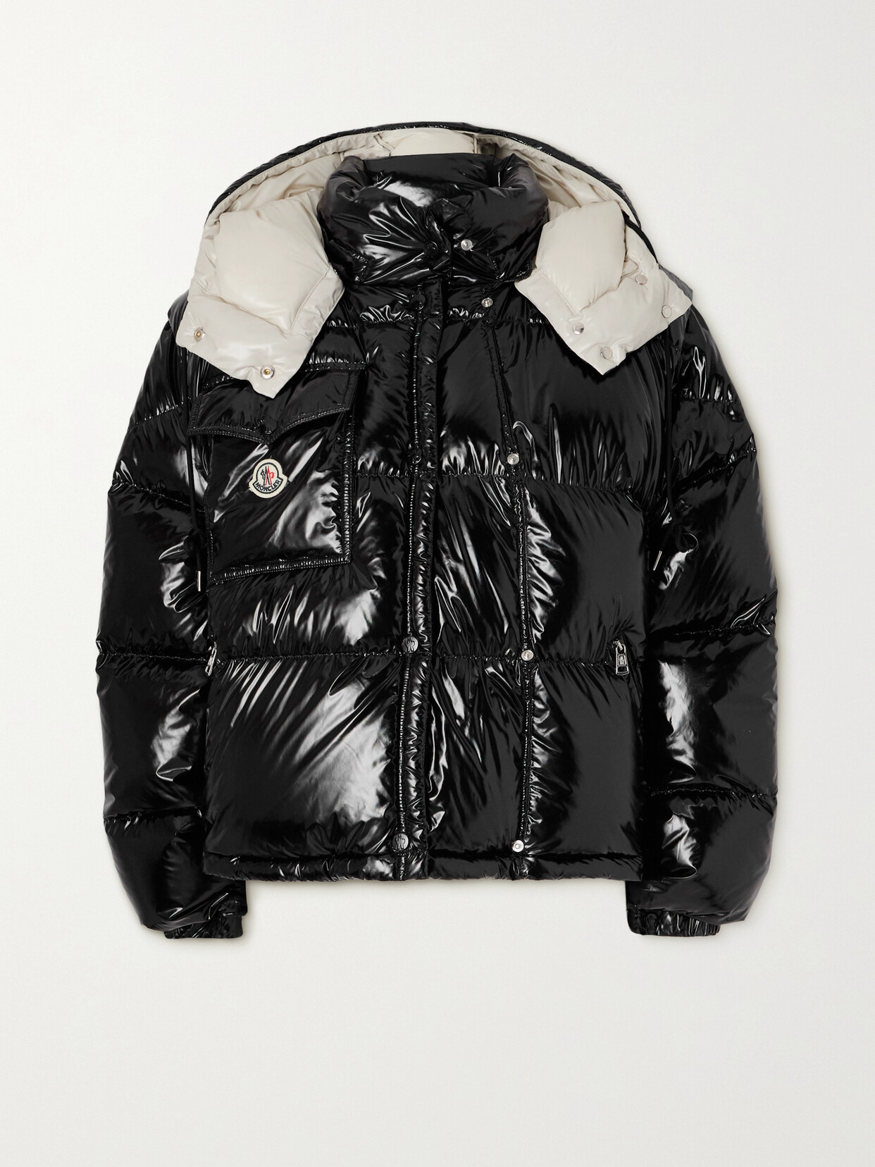 Shop Moncler Karakorum Convertible Hooded Quilted Glossed-ripstop Down Jacket In Black