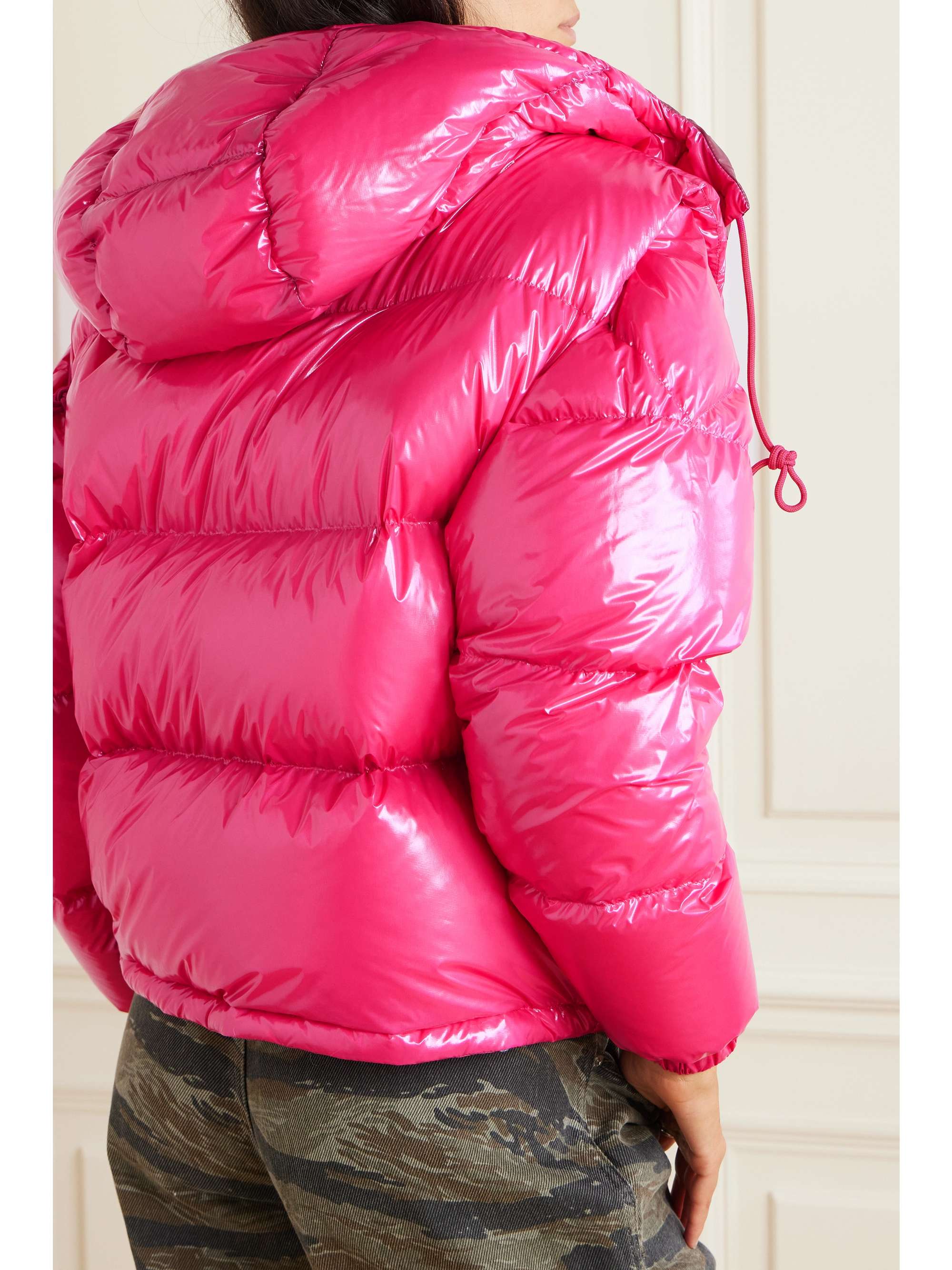 MONCLER Karakorum convertible hooded quilted glossed-shell down jacket ...