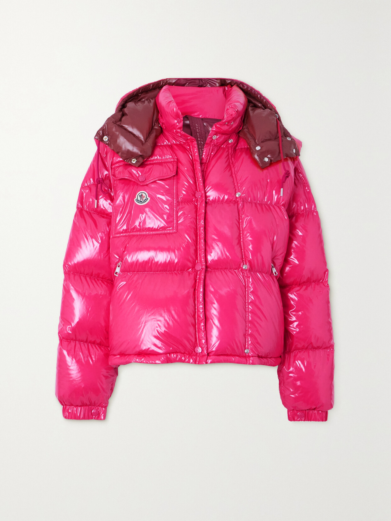 Moncler - Karakorum Convertible Hooded Quilted Glossed-ripstop Down Jacket - Pink