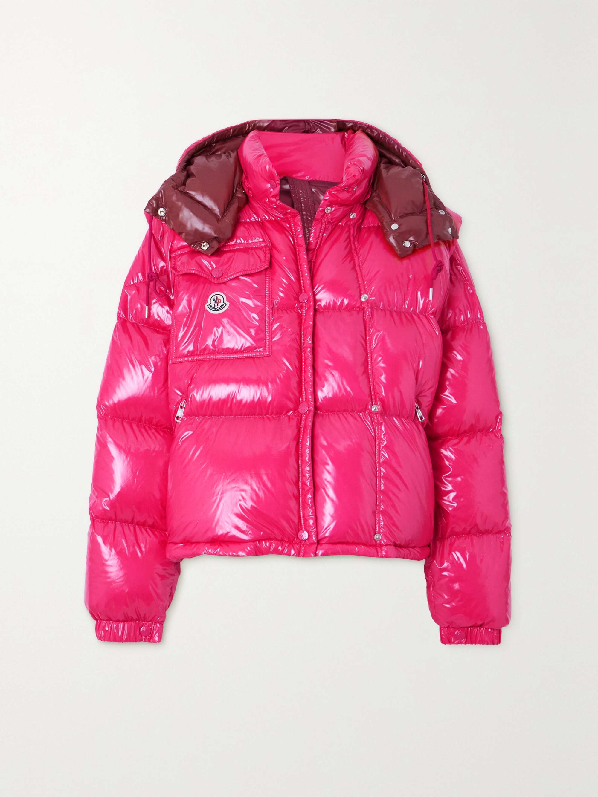 MONCLER Karakorum convertible hooded quilted glossed-shell down jacket ...