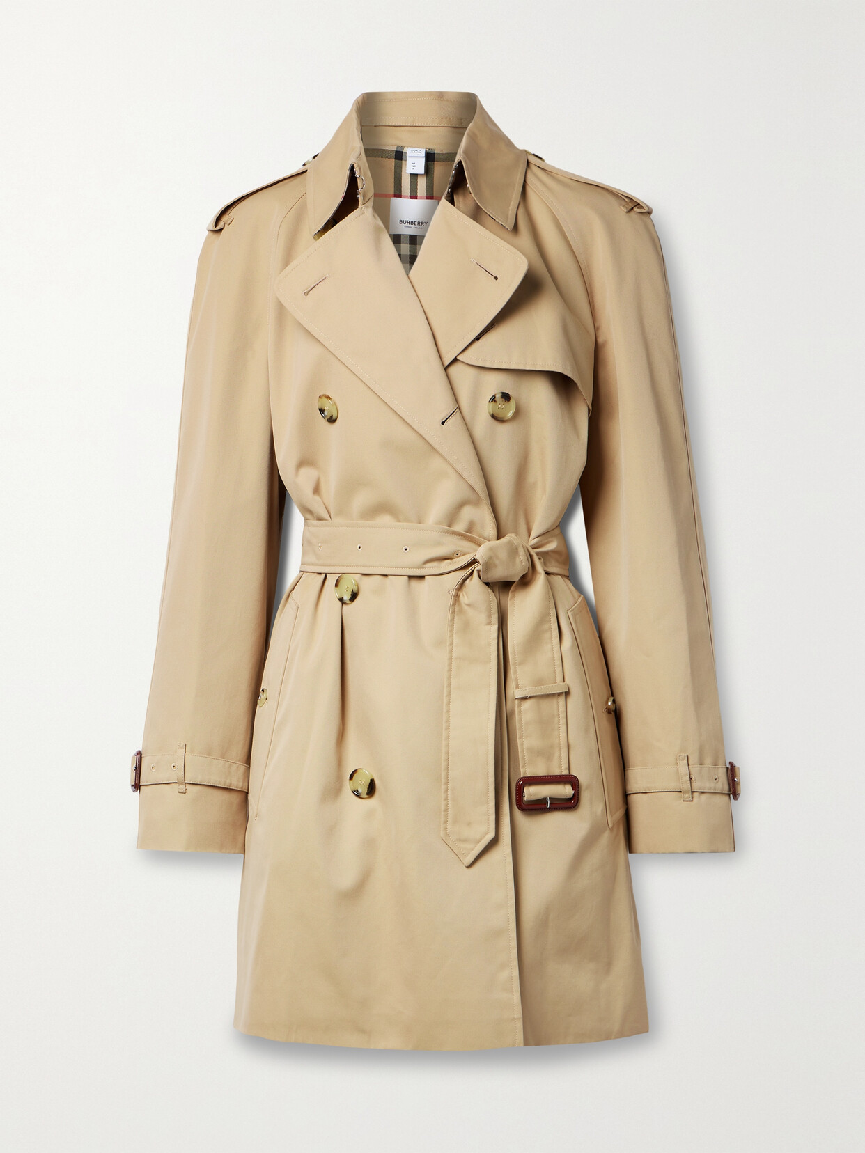 Burberry - Harehope Double-breasted Cotton-gabardine Trench Coat - Neutrals