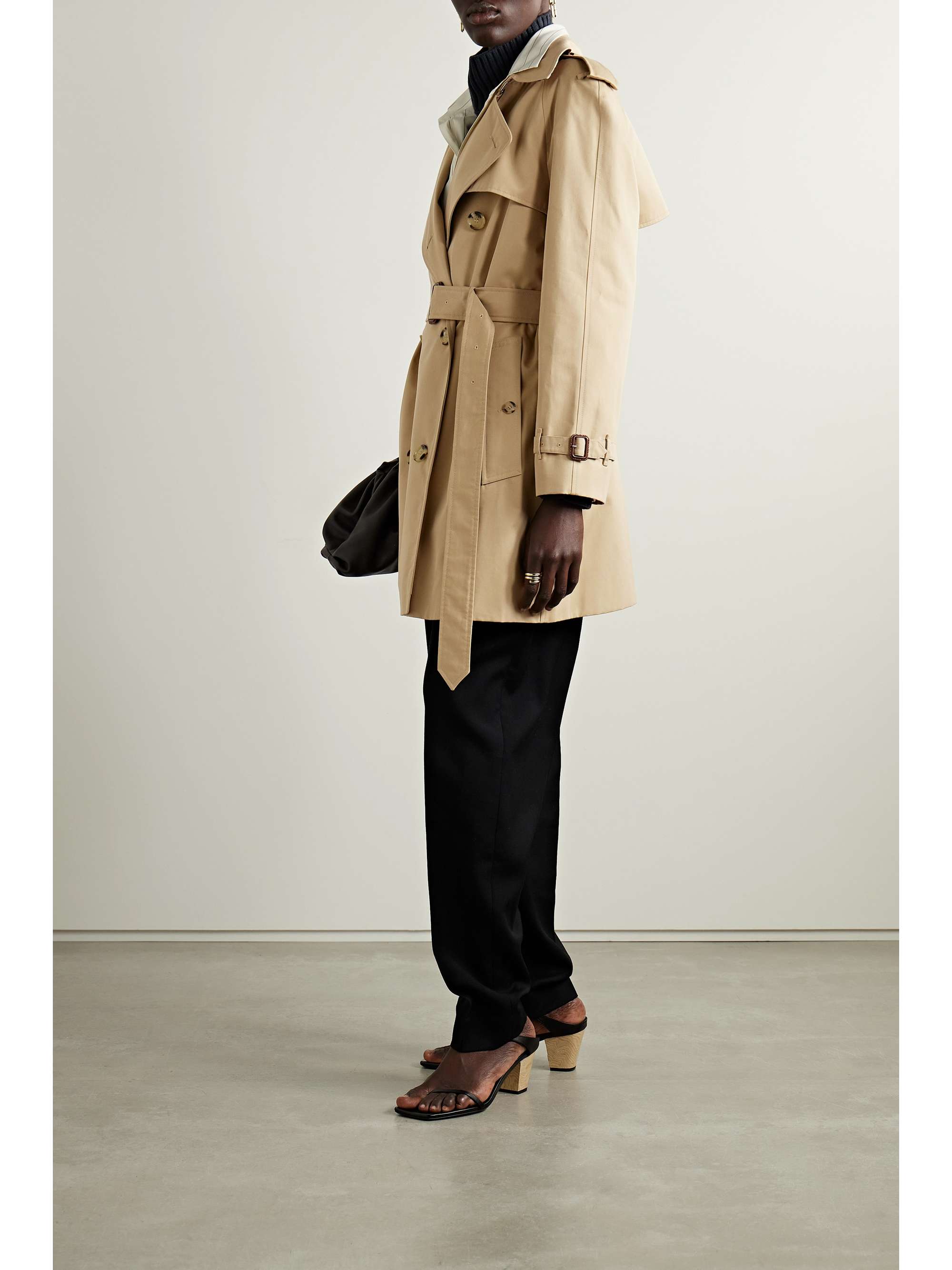 BURBERRY Harehope double-breasted cotton-gabardine trench coat | NET-A ...