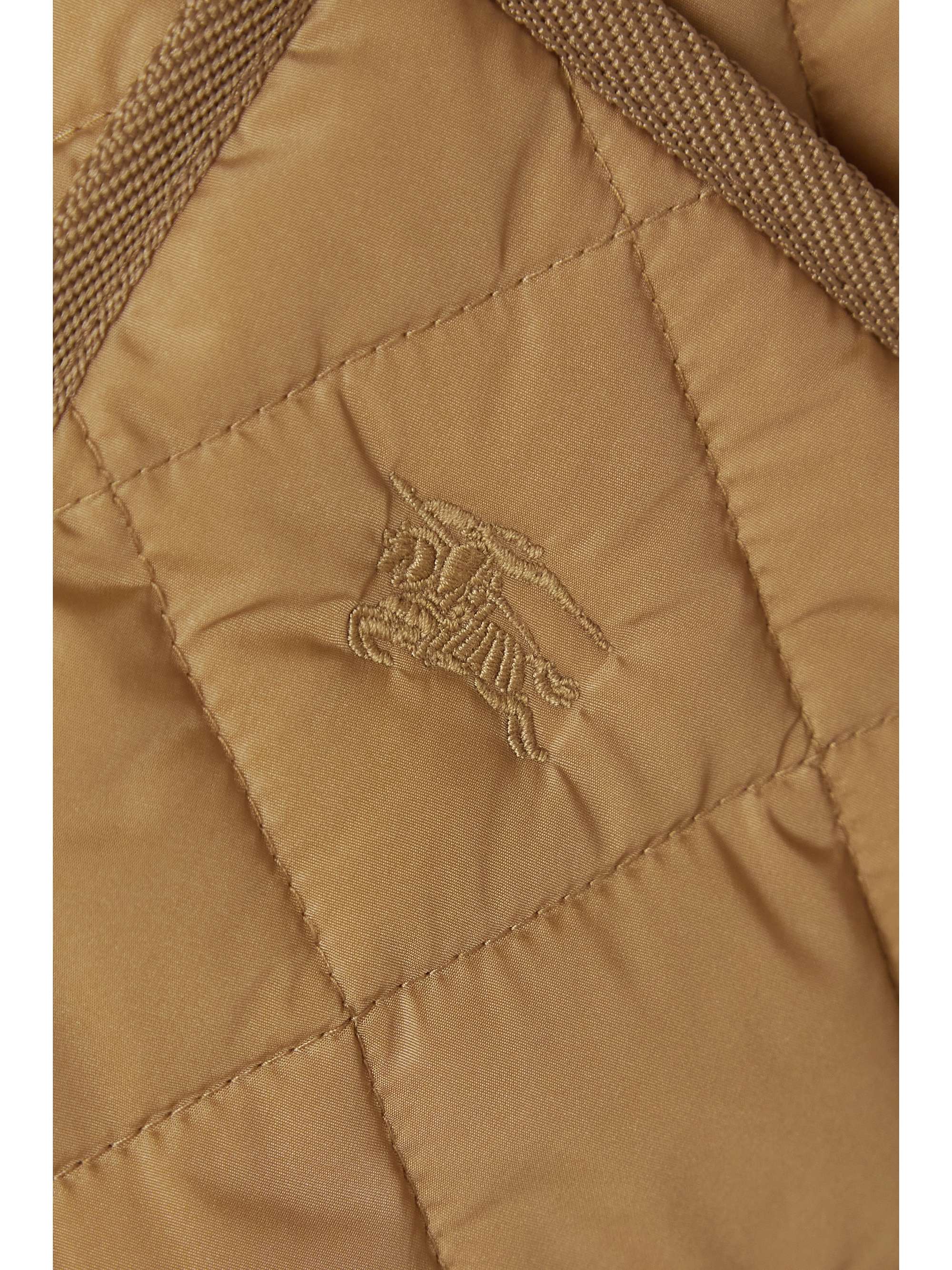 BURBERRY Hooded corduroy-trimmed quilted shell jacket | NET