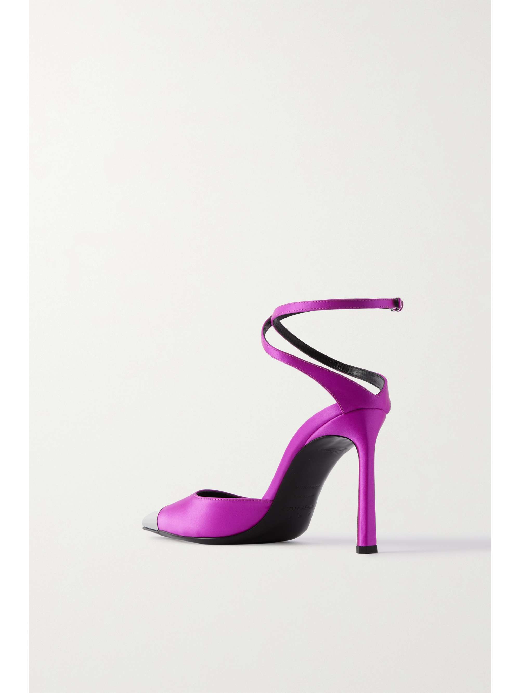 SERGIO ROSSI + AREA embellished satin pumps