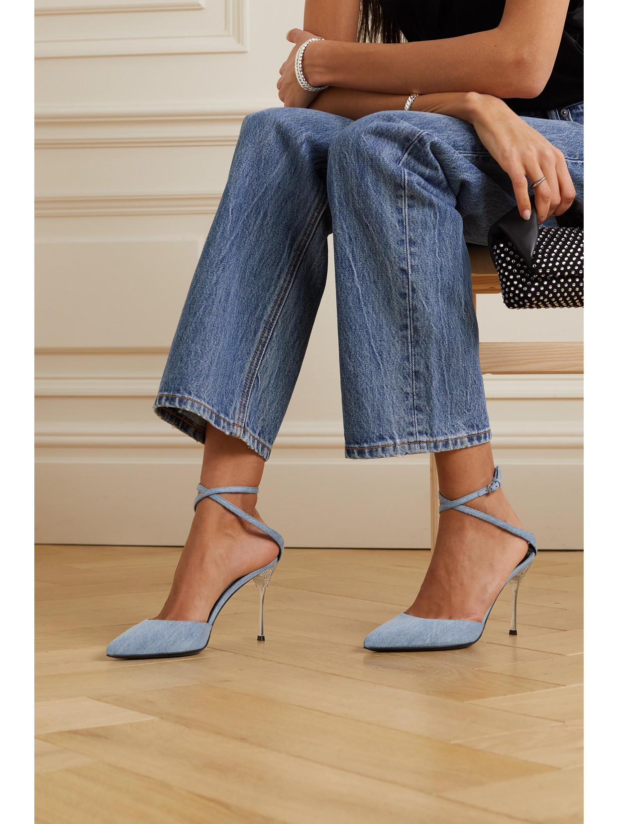 Sergio Rossi Light Denim In Blue