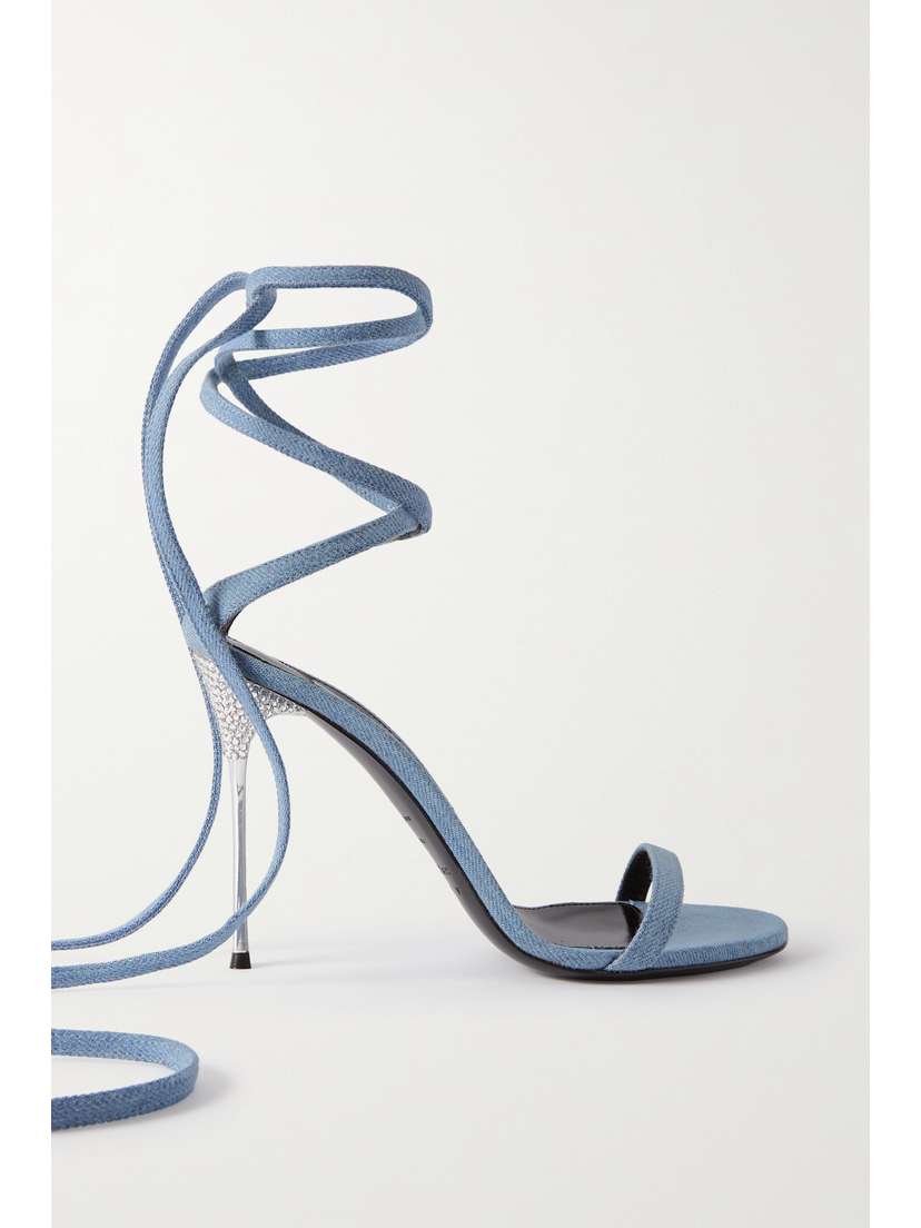 Sergio Rossi + Area Shibari Denim Sandals