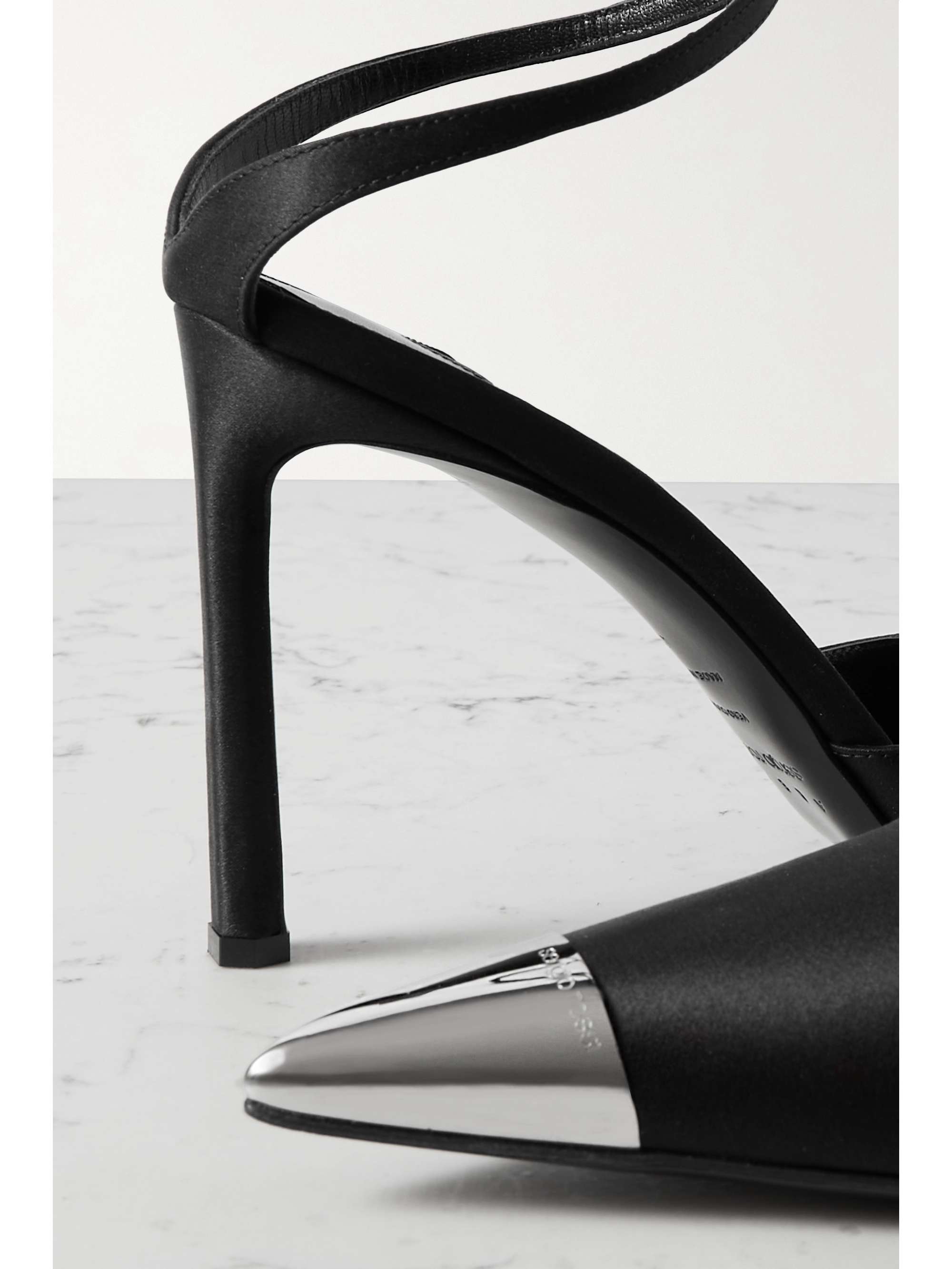 SERGIO ROSSI + AREA embellished satin pumps