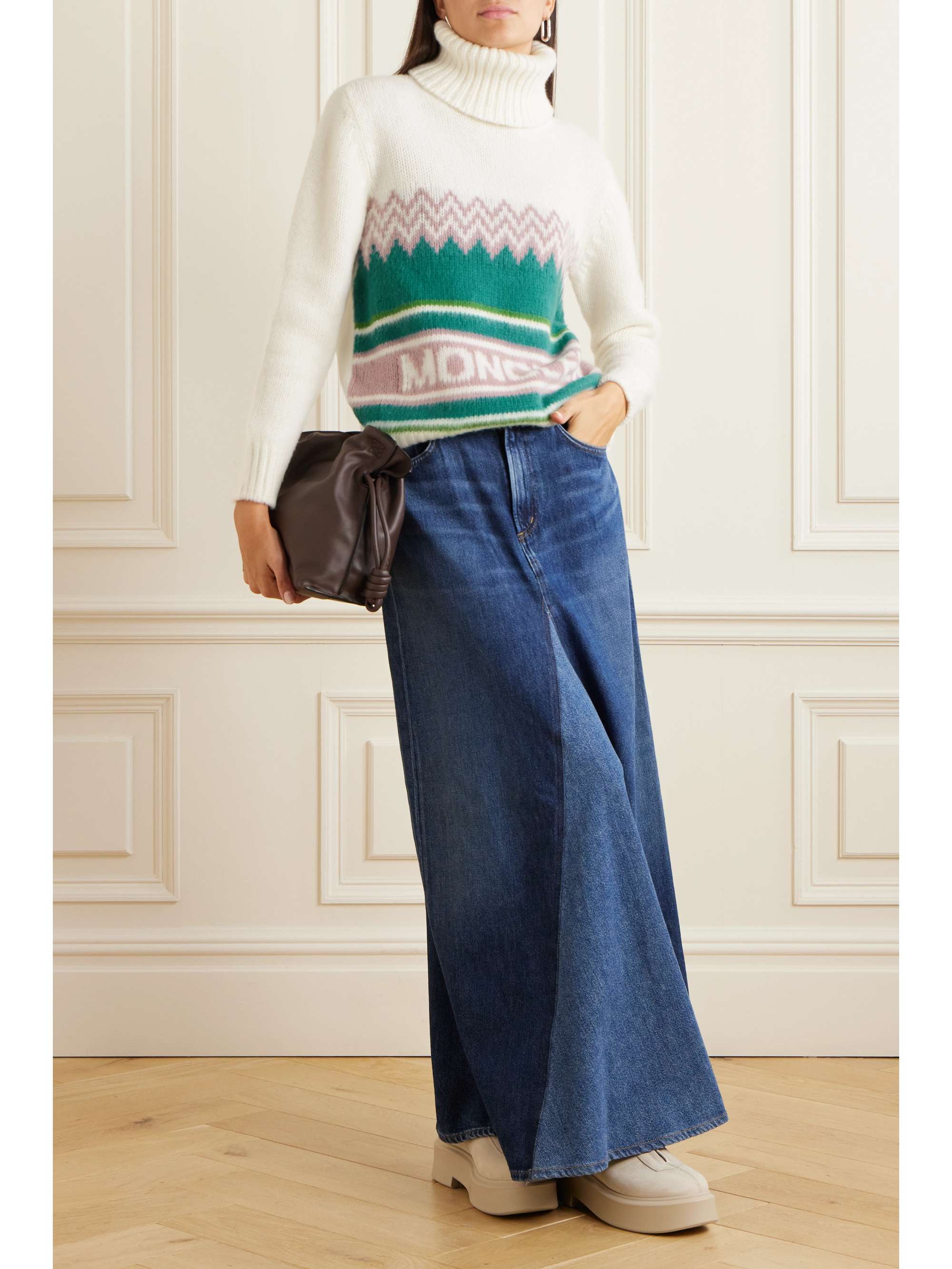 Moncler intarsia sale sweater