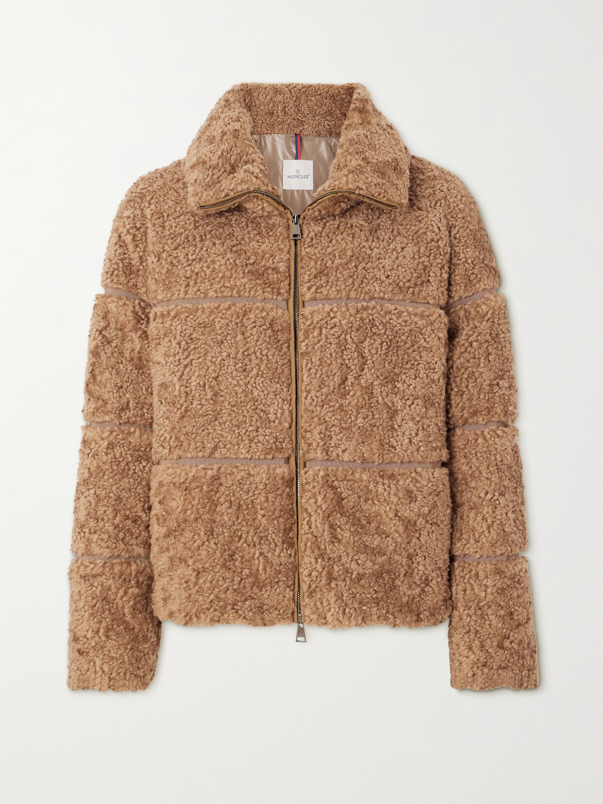 Moncler - Segura Quilted Fleece And Shell Down Jacket - Brown